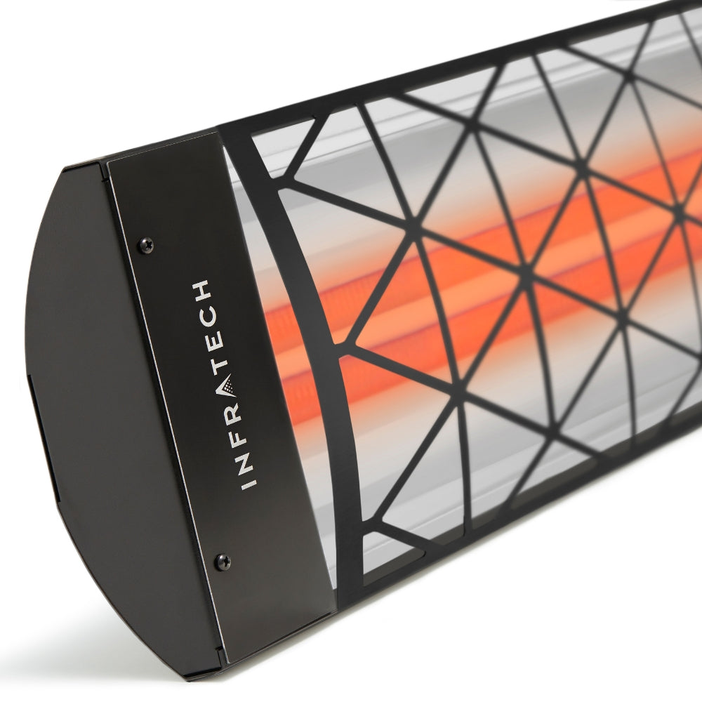 Infratech Motif CD Series 5200W 48 Inch Dual Element Electric Heater with Contemporary Fascia - Indoor/Outdoor Patio, Deck, and Commercial Space Heating Solution