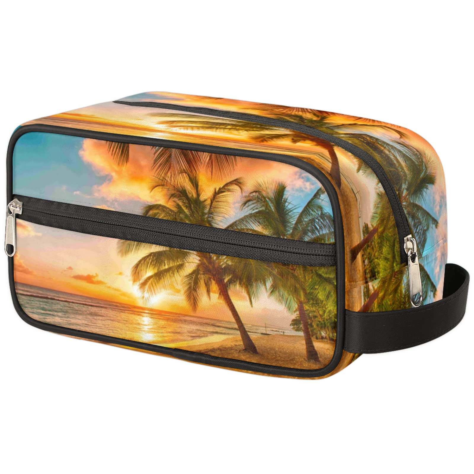 **Pardick Waterproof Travel Toiletry Bag for Women & Men – Large Cosmetic Makeup Organizer, Lightweight Dopp Kit for Beach, Sunset Trips – Perfect for Toiletries, Shaving Accessories & Vacation Essentials**