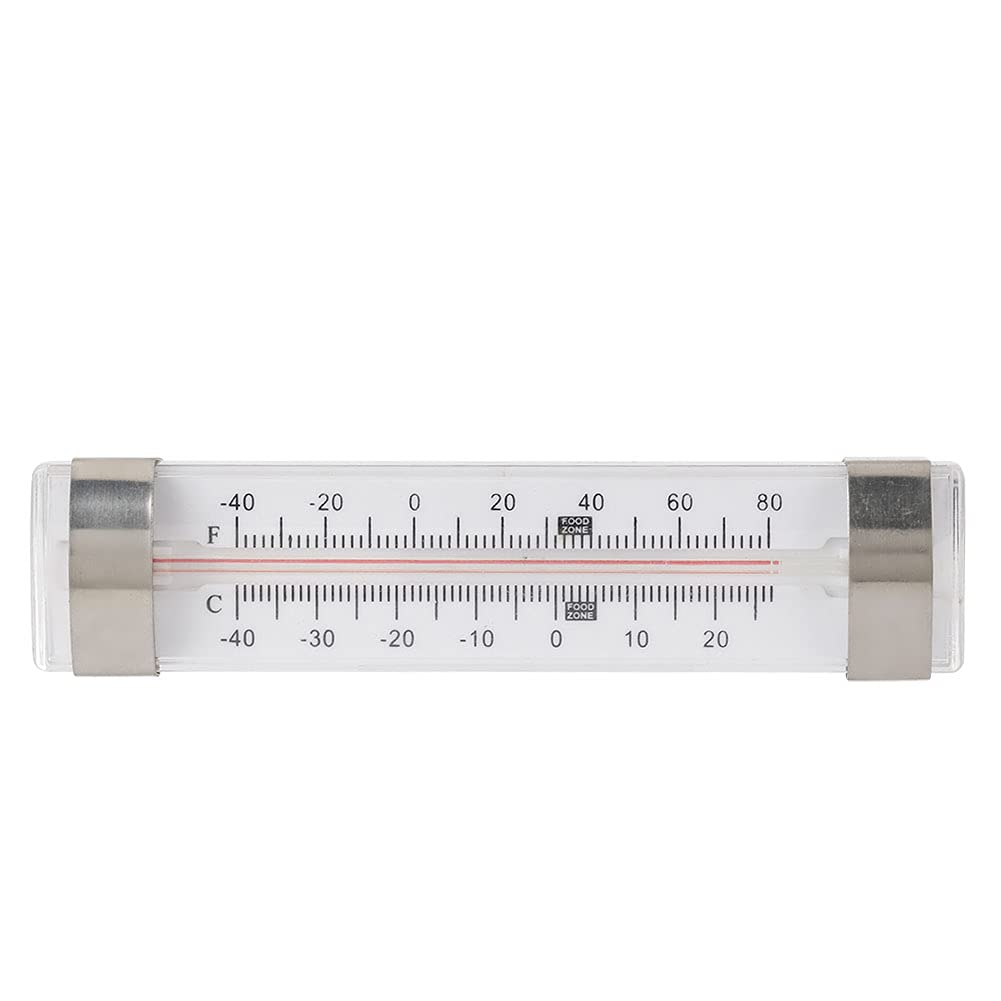 Jerlifkyer Mini Refrigerator Thermometer - Digital Freezer Fridge Thermometer with Fahrenheit & Celsius Display, Hooks Included (XHR-01) - Perfect for Kitchen, Home, RV, and Commercial Coolers