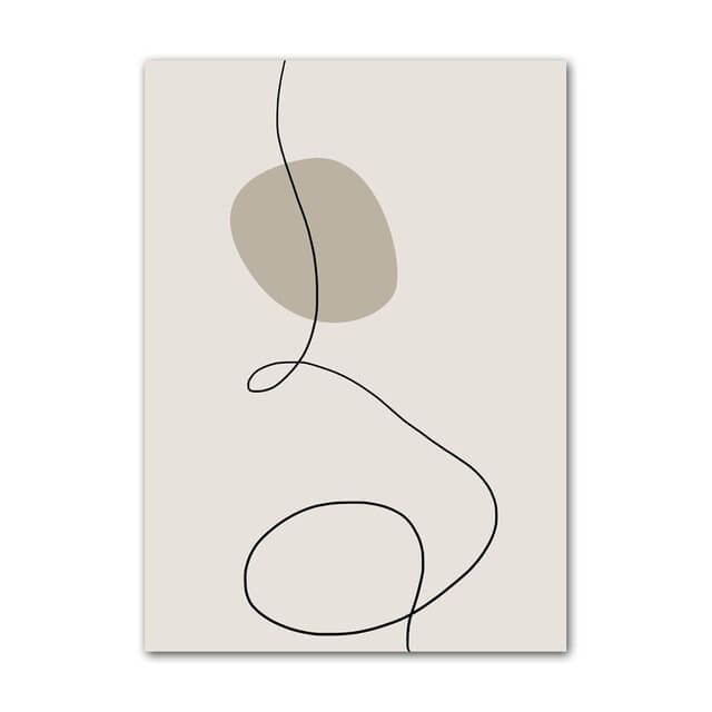 Minimalist Outline Art Canvas Posters - Modern Abstract Wall Decor for Living Room, Bedroom & Office - Perfect for Home & Office Decor