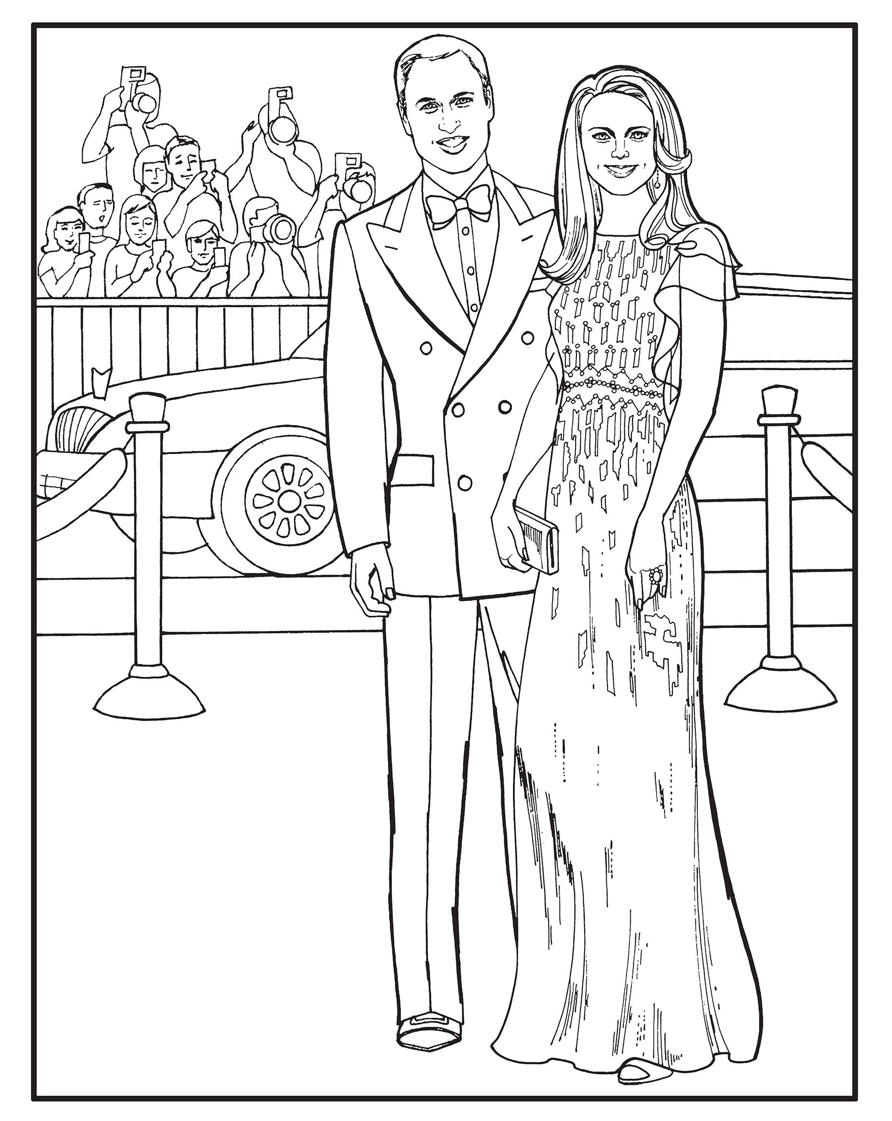 Kate, the Duchess of Cambridge Royal Fashions Coloring Book | Dover Fashion Coloring Book for Adults | Relaxing Royal-Inspired Art Therapy Activity