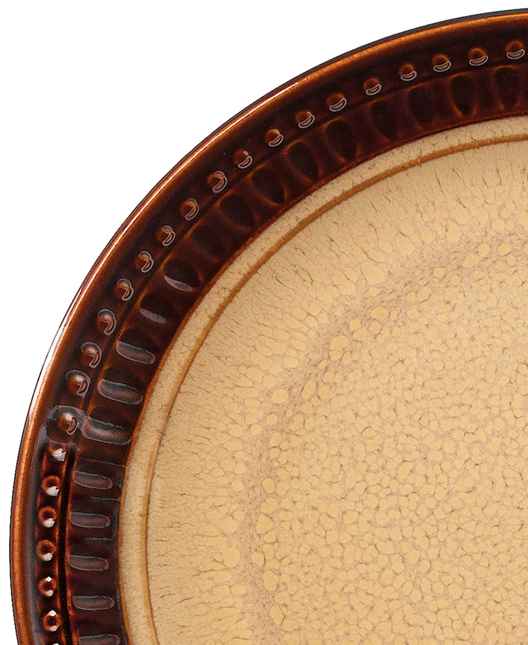 Elegant Modern Stoneware Scroll Dinnerware Set - 16 Piece Mojave Collection for Parties, Events & Holiday Gatherings - Perfect for Hosting, Entertaining & Special Occasions
