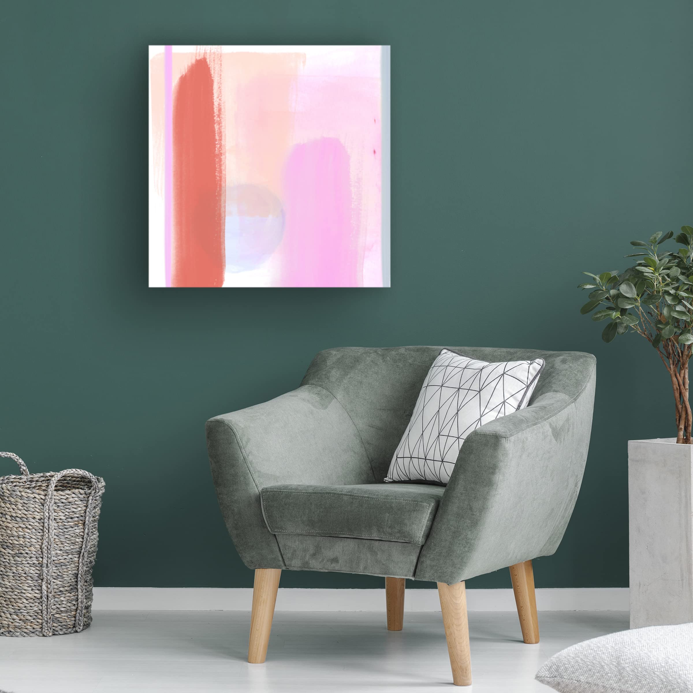 Trademark Fine Art 'Translucent Madras II' Canvas Wall Art by Jennifer Paxton Parker - Modern Abstract Painting for Living Room, Bedroom & Office Decor