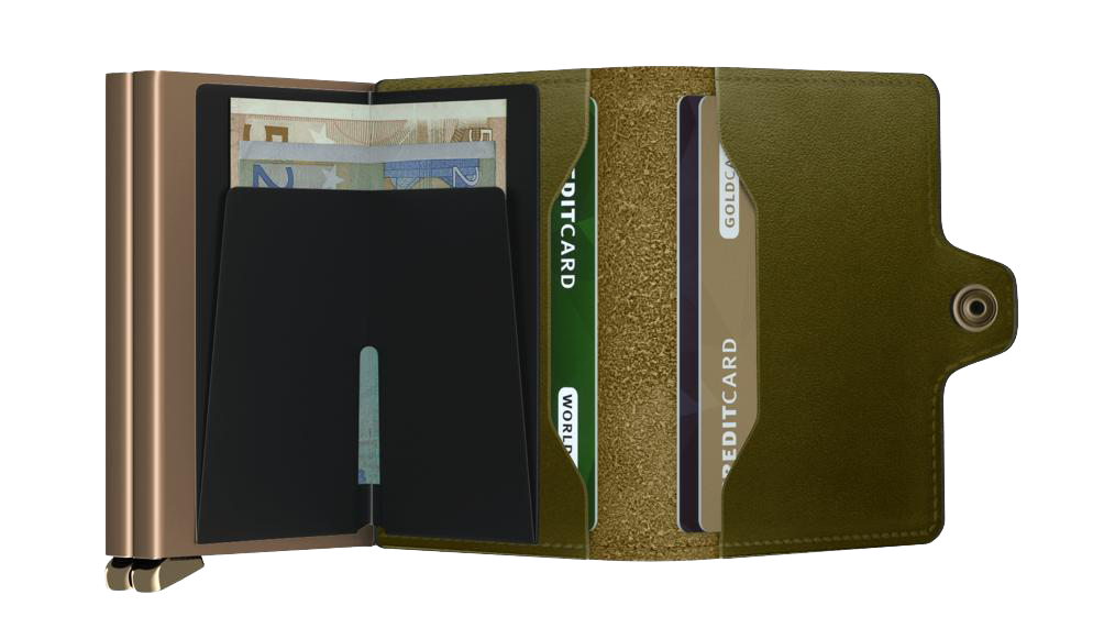 SECRID Premium Twinwallet Dusk - RFID Blocking Leather Wallet for Men & Women | Slim Bifold Credit Card Holder with Money Clip | Perfect for Travel, Business & Everyday Use