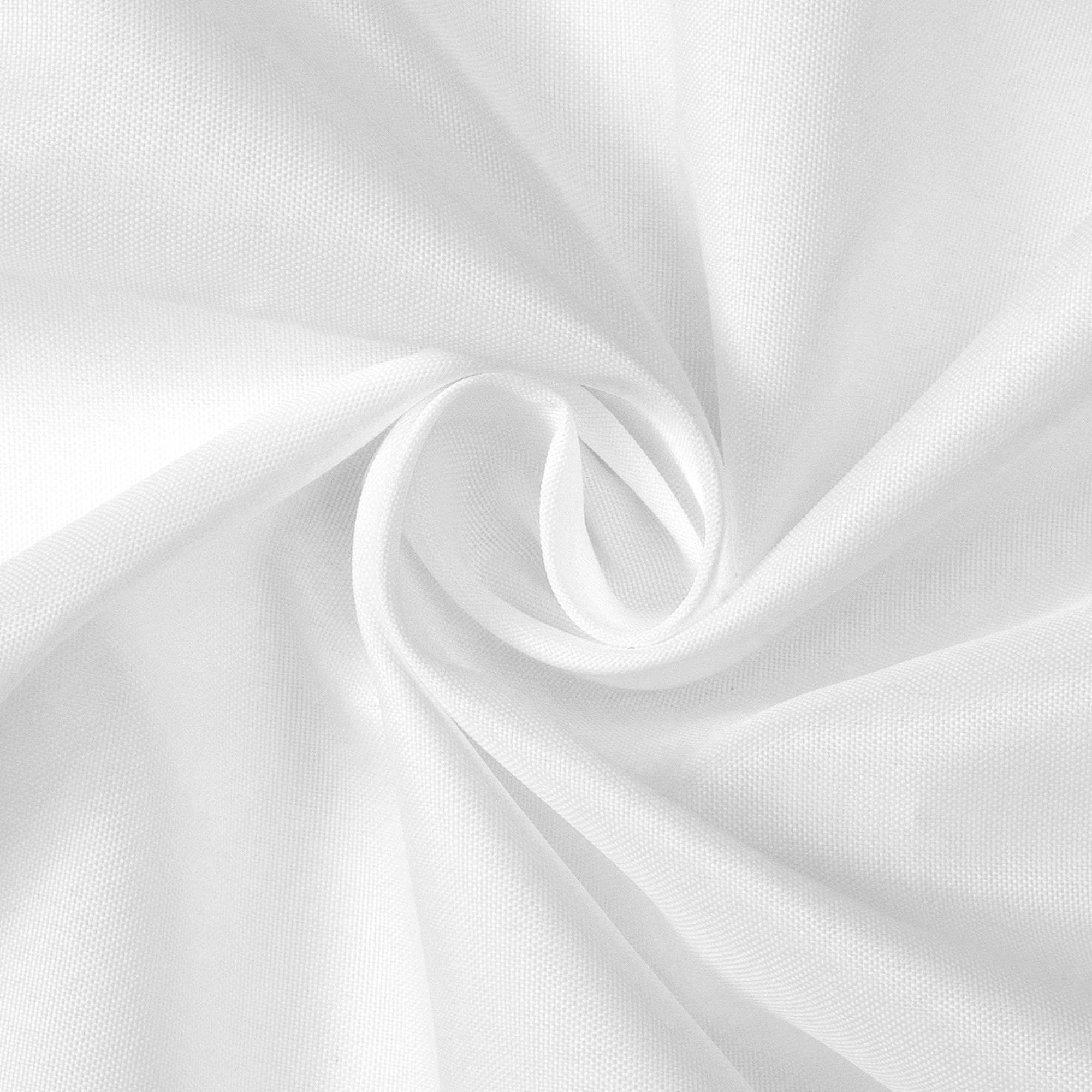 N&Y HOME Small Stall Shower Curtain Liner - 32 x 72 Inch Narrow Size Fabric Bathroom Curtain - Hotel Quality, Washable & Water Repellent White Shower Curtain with Grommets - Perfect for Small Bathrooms, RVs, and Tight Spaces