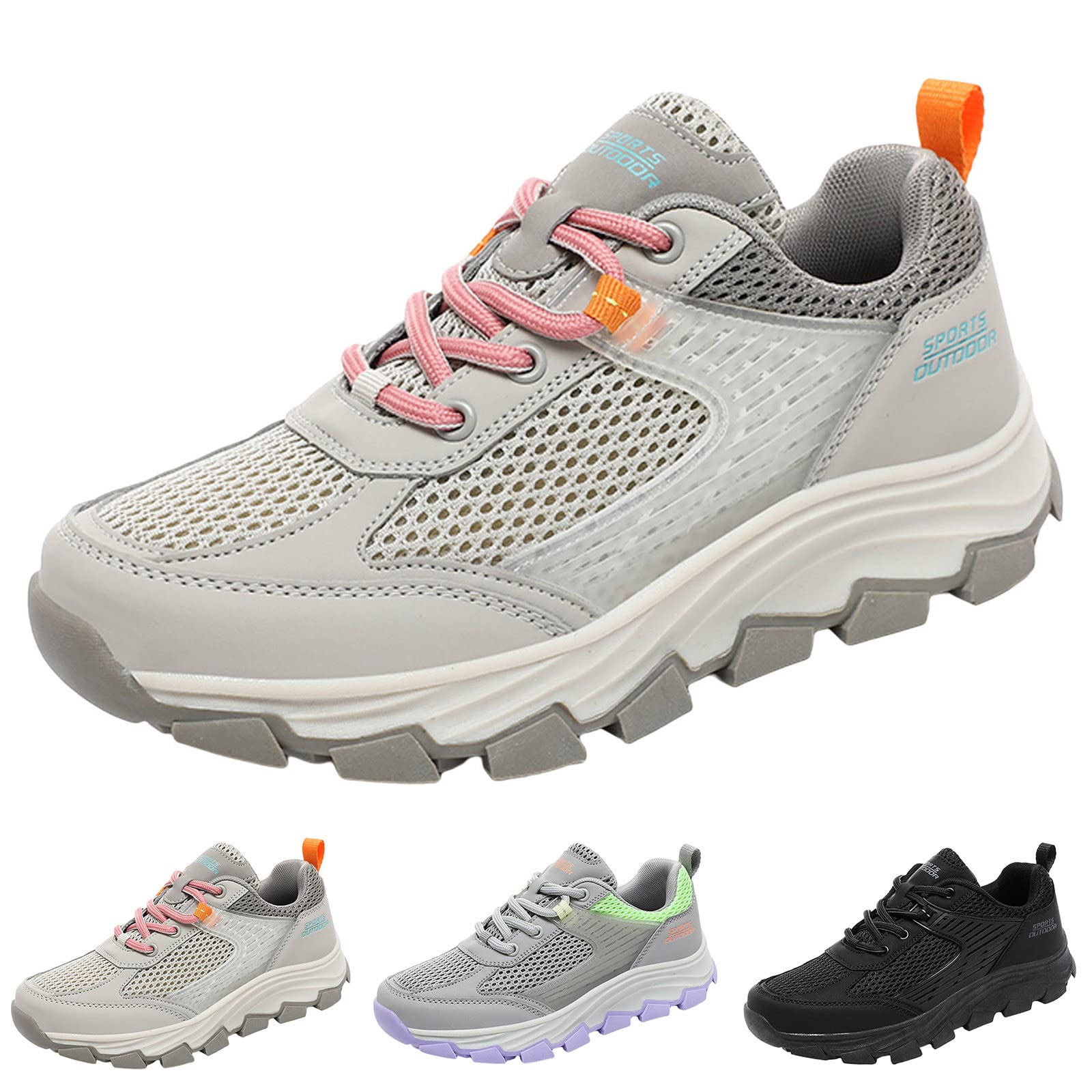**Women's Waterproof Hiking Shoes - Lightweight Breathable Non-Slip Trekking & Outdoor Shoes for Camping, Walking & Mountain Trails**