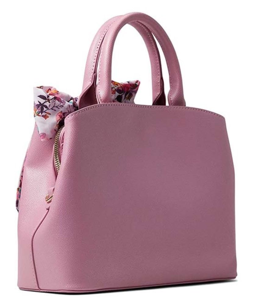 Betsey Johnson Gigi Satchel Handbag for Women - Mauve Pink Crossbody Purse with Adjustable Strap, Perfect for Work, Travel & Everyday Use