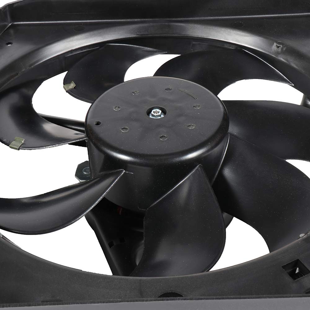 SCITOO Radiator Cooling Fan Replacement for 1998-2005 Volkswagen Beetle - Compatible with Part Numbers 620-773, 621000, 75371, FA70174, 1C0121206A/B, 1C0121207/A/B/C - Engine Cooling System Upgrade for Better Performance