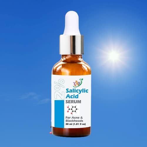 Kan Natural 2% Salicylic Acid Face Serum for Acne, Blackheads & Oil Control - Gentle Exfoliating Serum for Oily & Acne-Prone Skin - Suitable for Women & Men, 30ml - Perfect for Daily Skincare Routine & Blemish Treatment