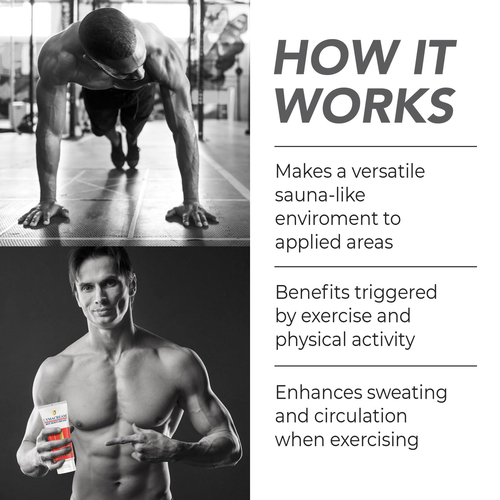 Premium Sweat Enhancer Cream for Workouts - Hot Cream with Caffeine, Gotu Kola & Collagen to Boost Sweat, Circulation & Performance - Pre-Workout Enhancer for Gym & Fitness (7 Oz) - Ideal for Athletes & Bodybuilders