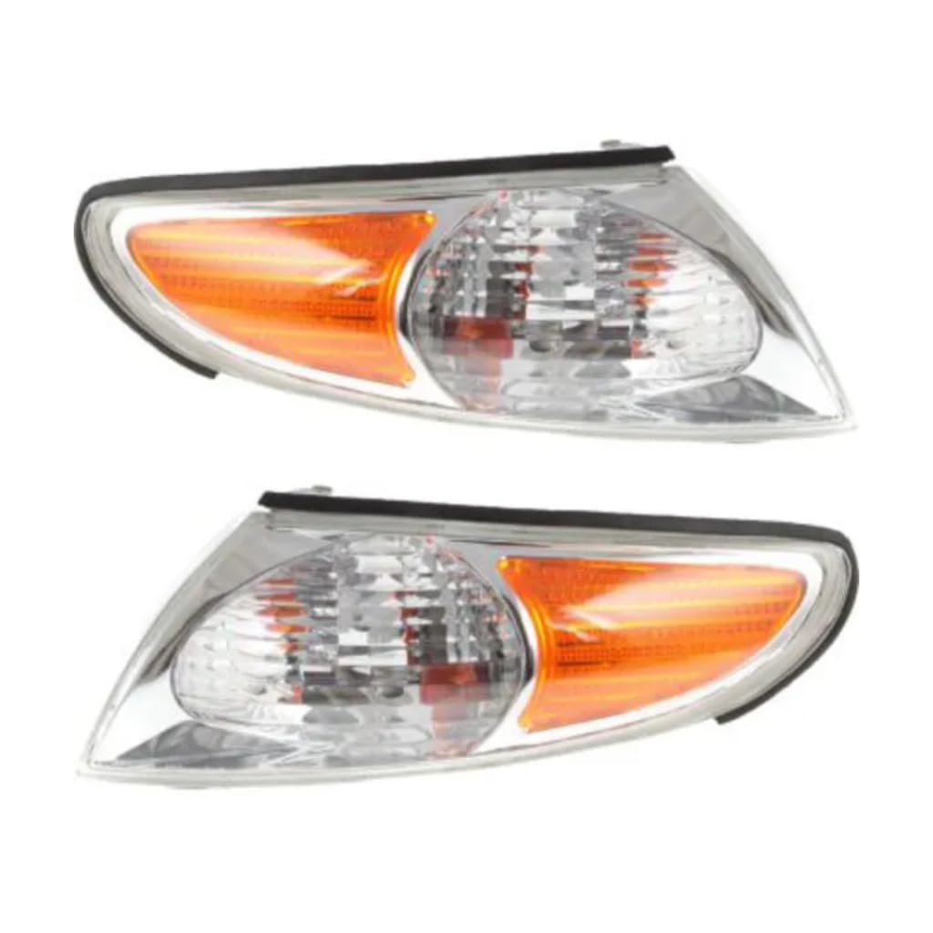 2002-2003 Toyota Solara Pair of Parking & Signal Lights - Driver & Passenger Side - TO2520166 TO2521166 | 81520-AA030 81510-AA030 - Perfect for Replacement & Restoration Projects