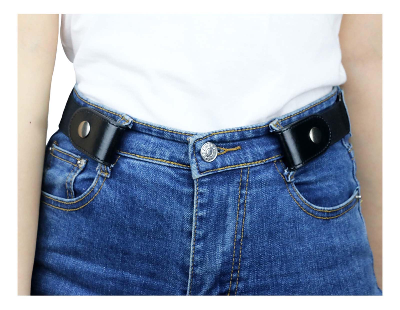 Maikun No Buckle Stretch Belt for Women & Men - Invisible Elastic Waistband for Jeans, Pants & Dresses | Perfect for Casual Wear, Office & Travel