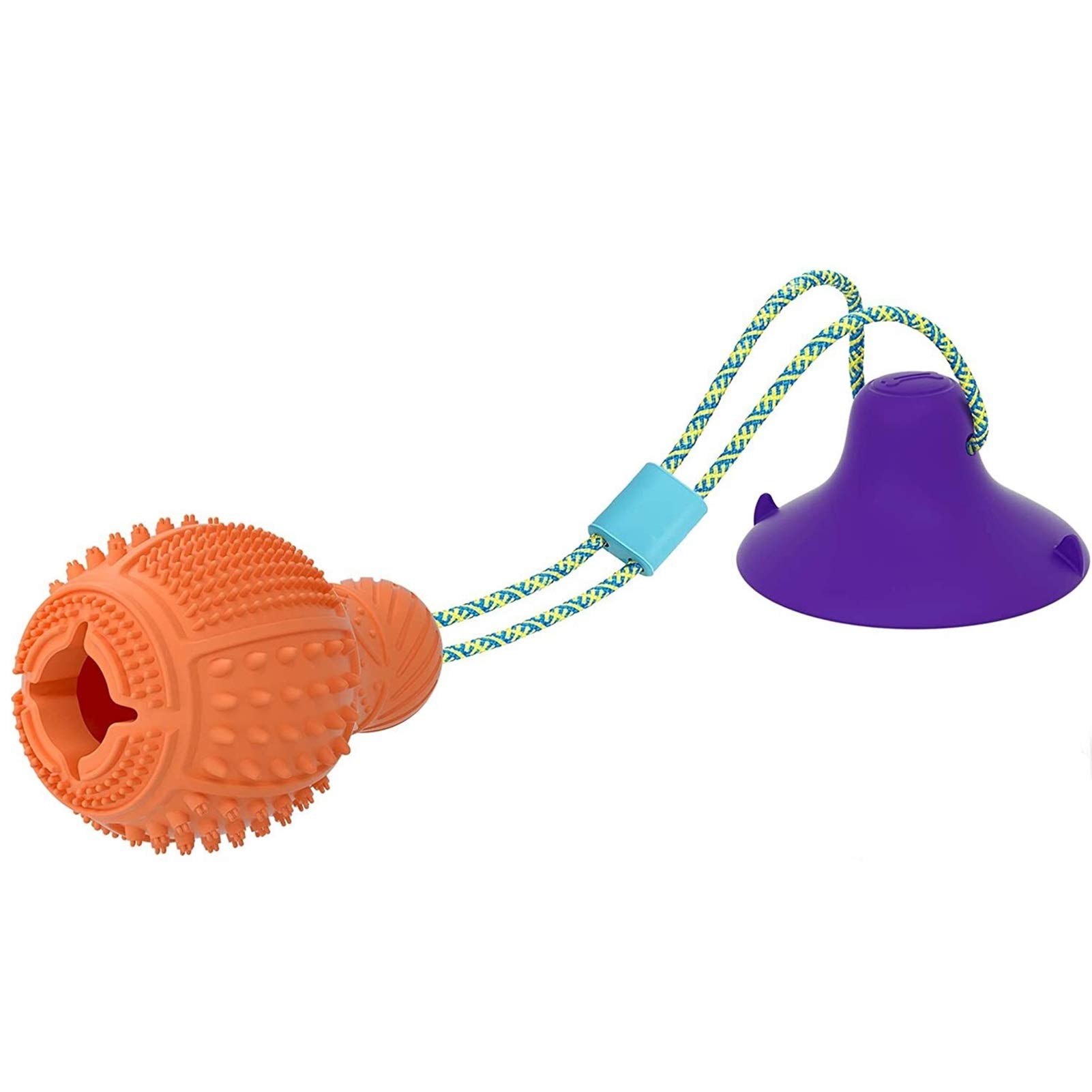 Durable Dog Chew Toys for Aggressive Chewers - Interactive Puppy Teething Puzzle Treat Ball with Strong Suction Cup, Tug Toy for Small & Large Dogs - Perfect for Boredom Relief & Dental Health