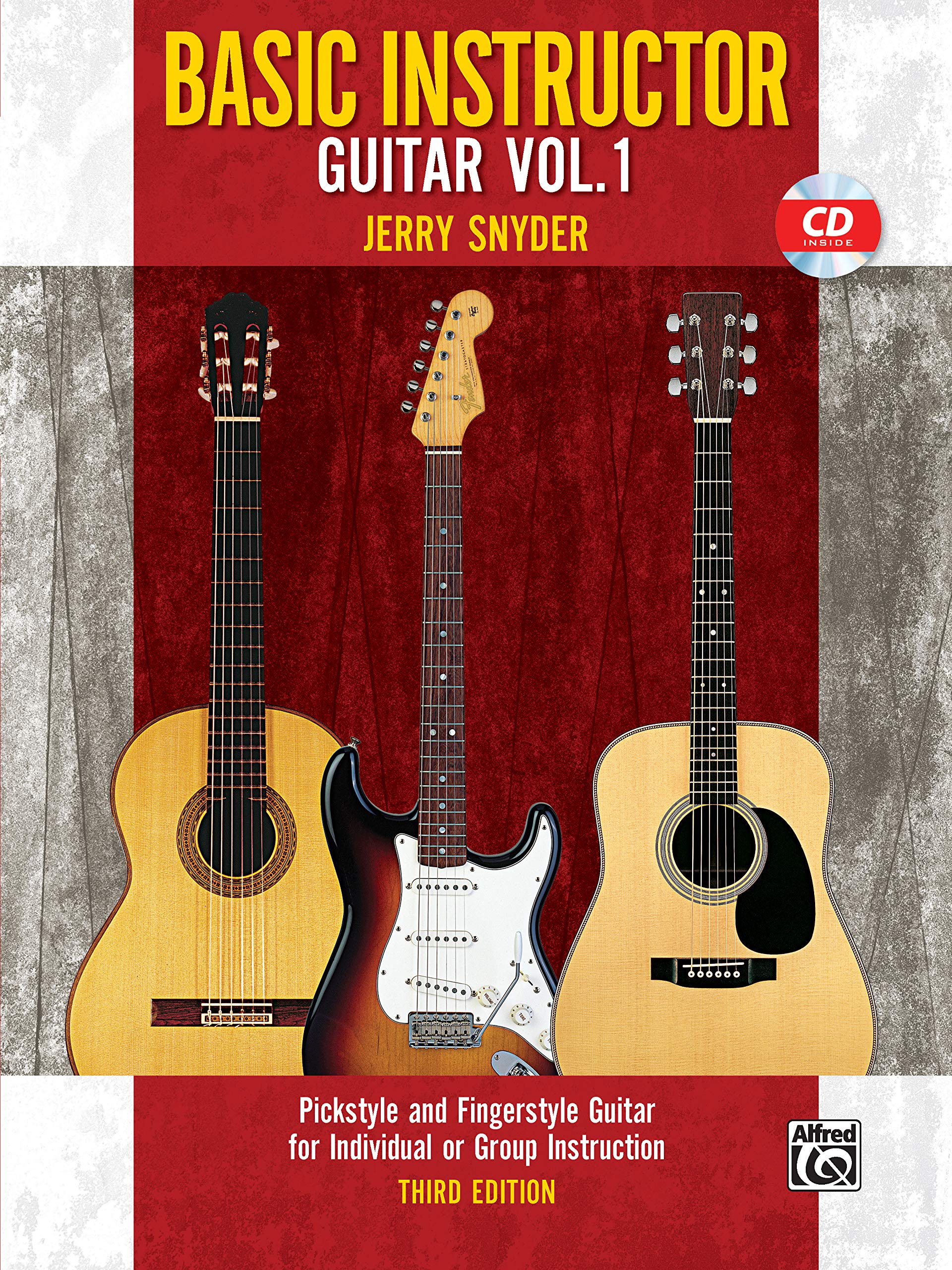 Basic Instructor Guitar Book 1: Learn Pickstyle & Fingerstyle Guitar for Beginners - Individual or Group Lessons with Instructional Book & CD - Perfect for Music Classes, Self-Study & Guitar Teachers