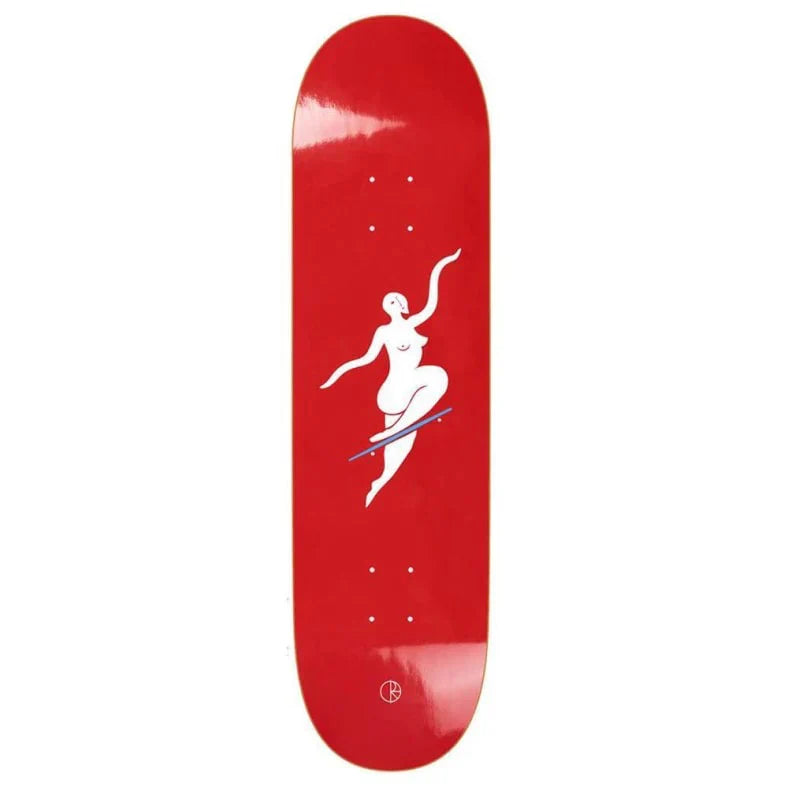 Polar No Complies Red Skateboard Deck (8.25