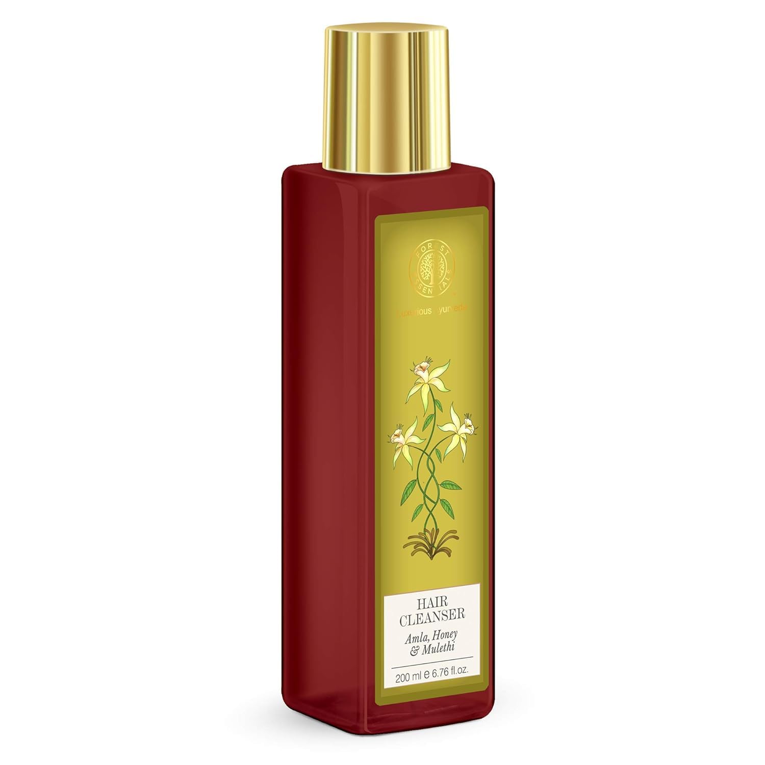Forest Essentials Hair Cleanser with Amla, Honey & Mulethi - 200ml Shampoo & Conditioner Combo for Dry & Damaged Hair - Natural Ayurvedic Hair Care for Daily Use at Home or Travel