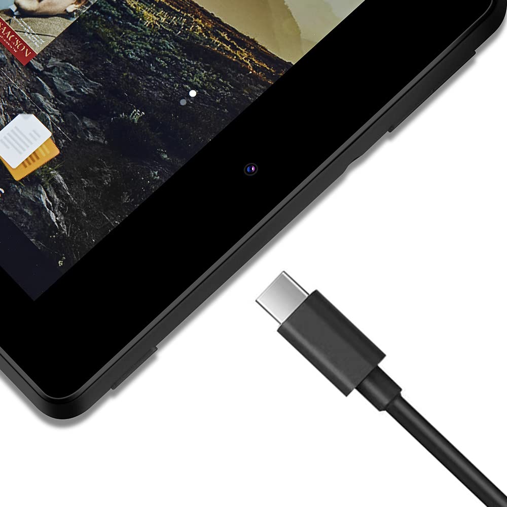 Premium HD7 Tablet Charger Adapter with 5FT USB-C Cable - Compatible with Amazon Fire HD7 & Kids Edition (12th Gen, 2022 Model) - Fast Charging for Home, Office & Travel Use