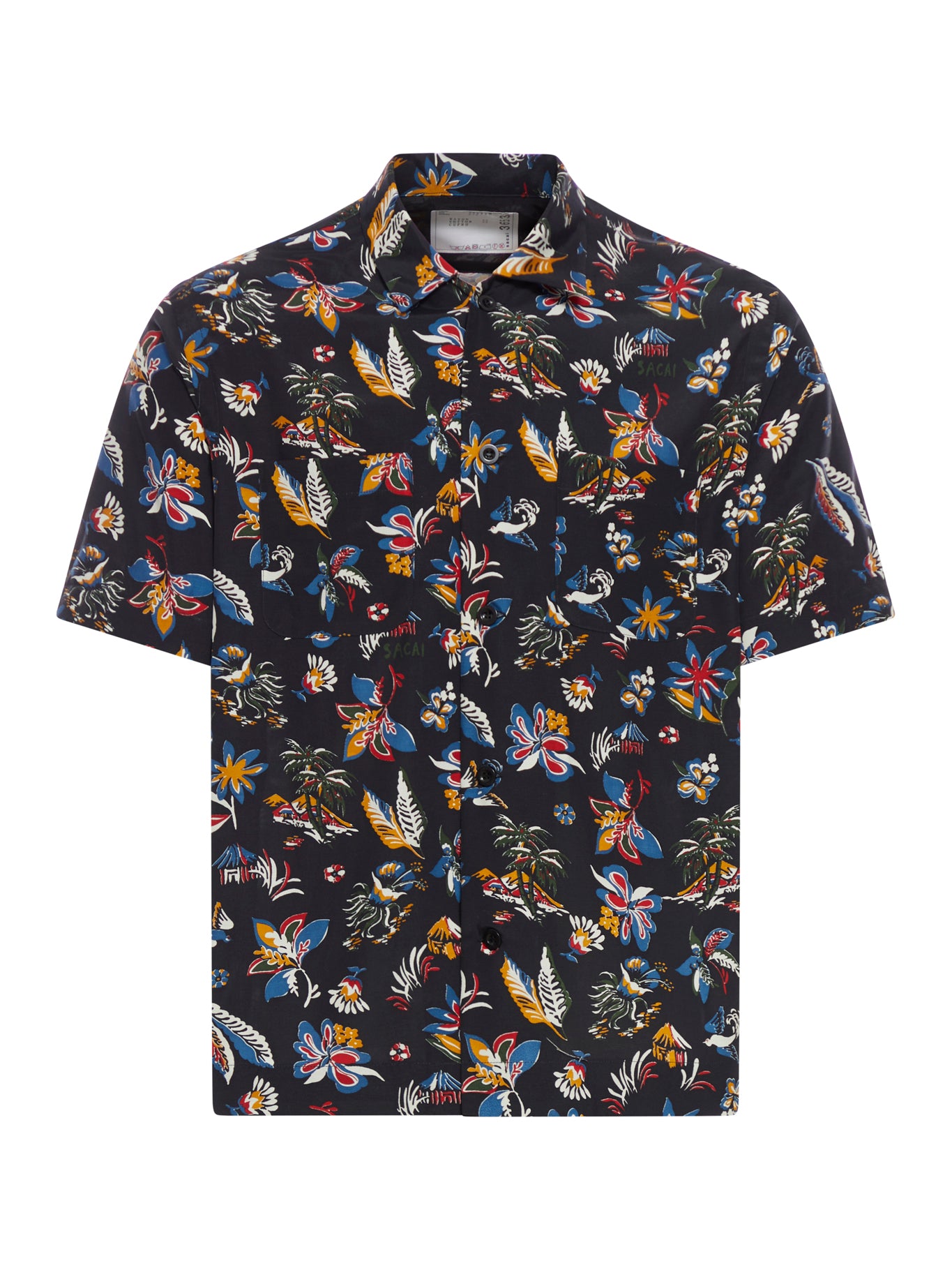 Men's Tropical Car Racing Shirt - Breathable Rayon & Cotton Blend Hawaiian Shirt for Summer Beach Parties, Vacations, and Casual Wear