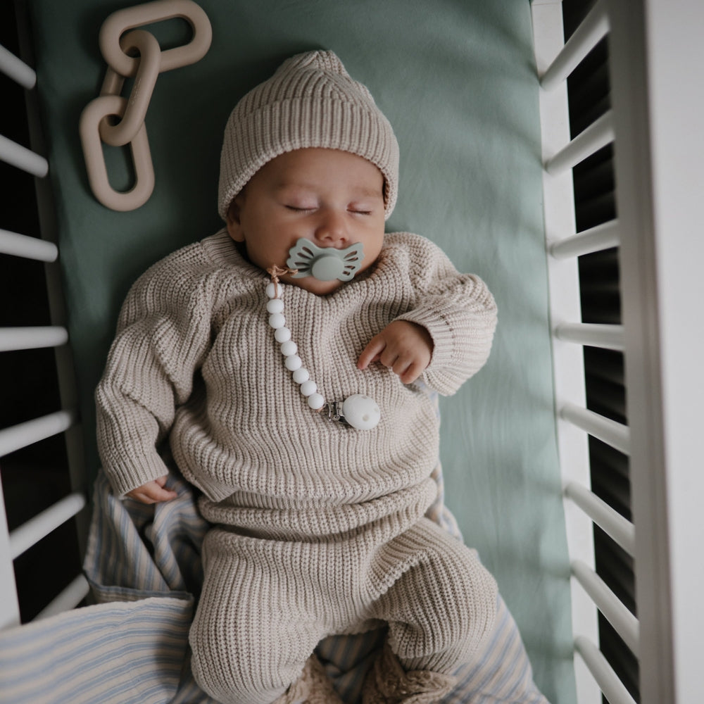 Breathable Stretchy Crib Sheet - Soft Organic Cotton Baby Crib Mattress Cover - Perfect for Nursery, Daycare & Travel (Multiple Colors)