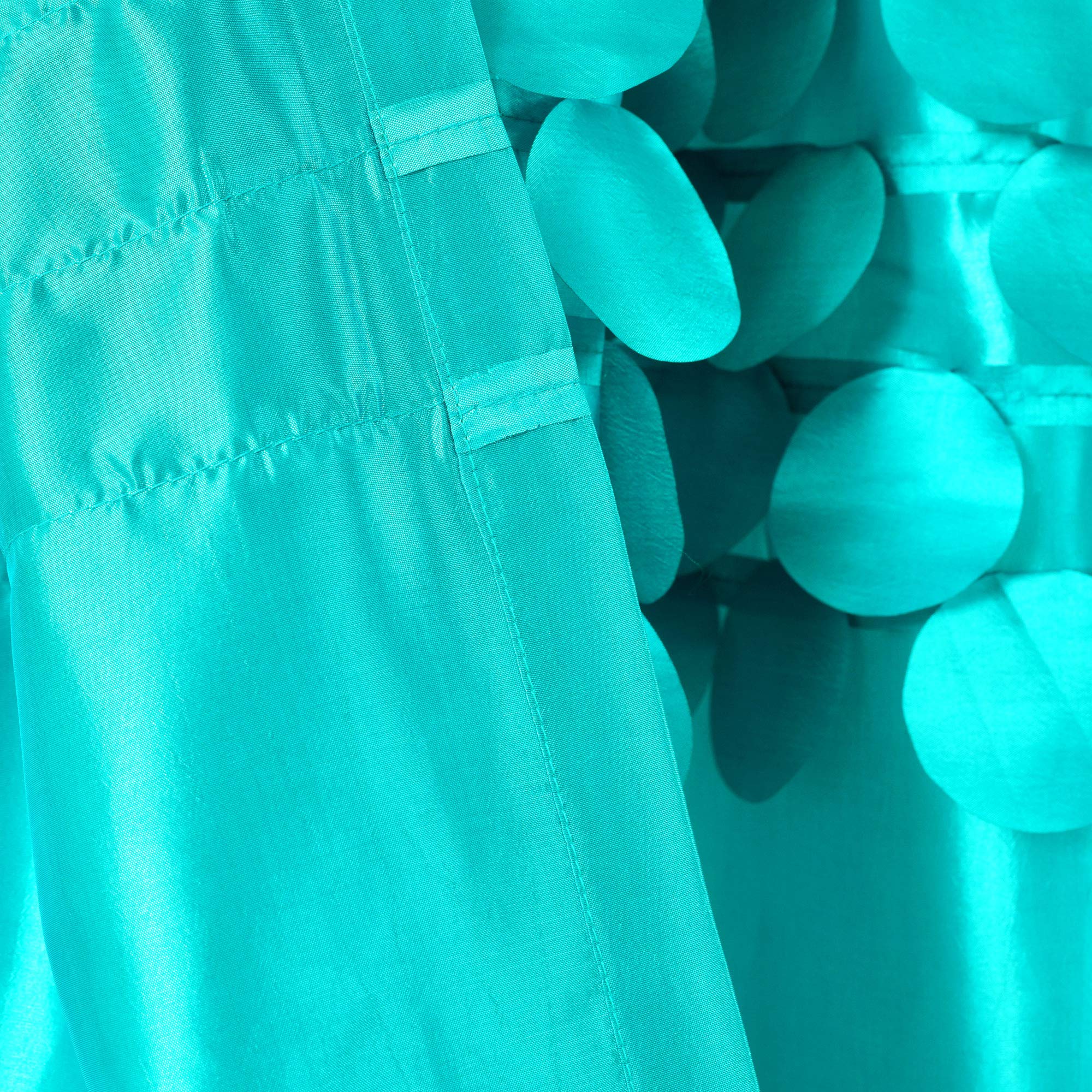 Lush Decor Turquoise Circle Dream Window Curtains Panel Set - 54