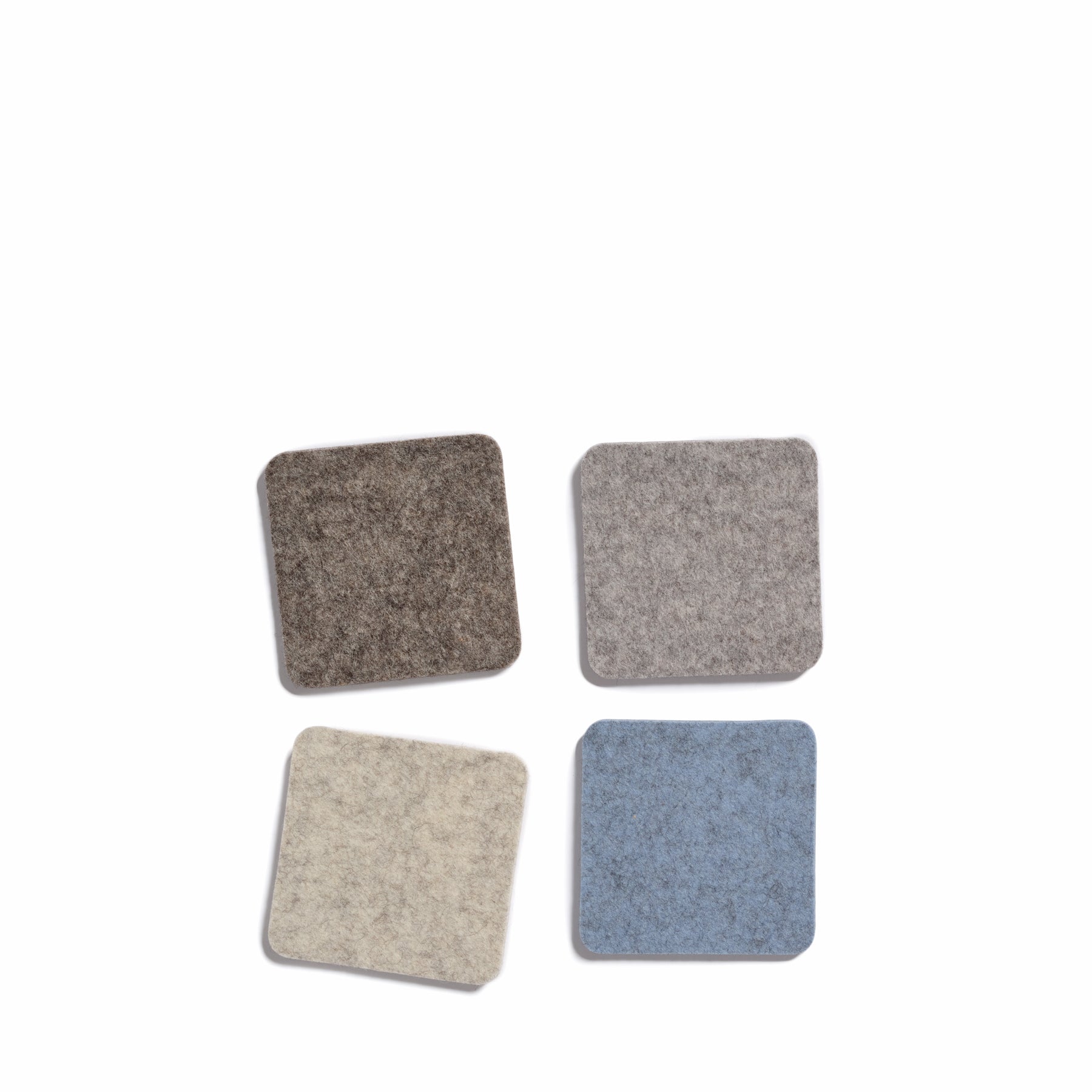 4-Pack Cobblestone Square Coasters - Absorbent & Durable Drink Coasters for Coffee, Beer, Wine - Perfect for Home, Bar, Restaurant, and Office Use