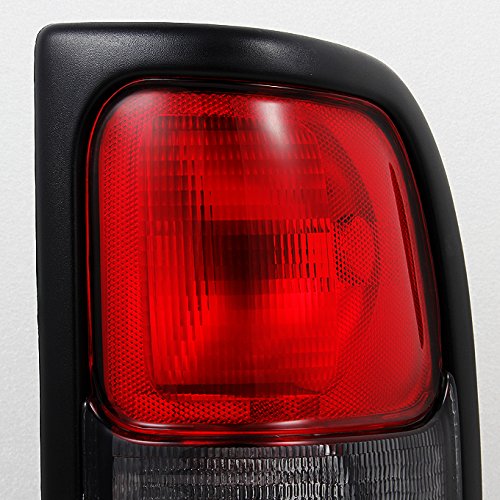 AKKON Replacement Headlights & Tail Lights Combo for 1994-2002 Dodge Ram - Clear & Red Lens Pair Set | Perfect for Off-Roading, Night Driving & Truck Customization