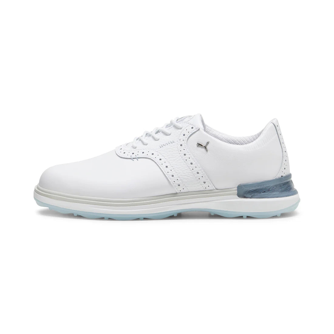 Puma Avant Running Shoes for Men - White/Ash Gray/Icy Blue | Lightweight & Breathable Sneakers for Jogging, Gym & Casual Wear