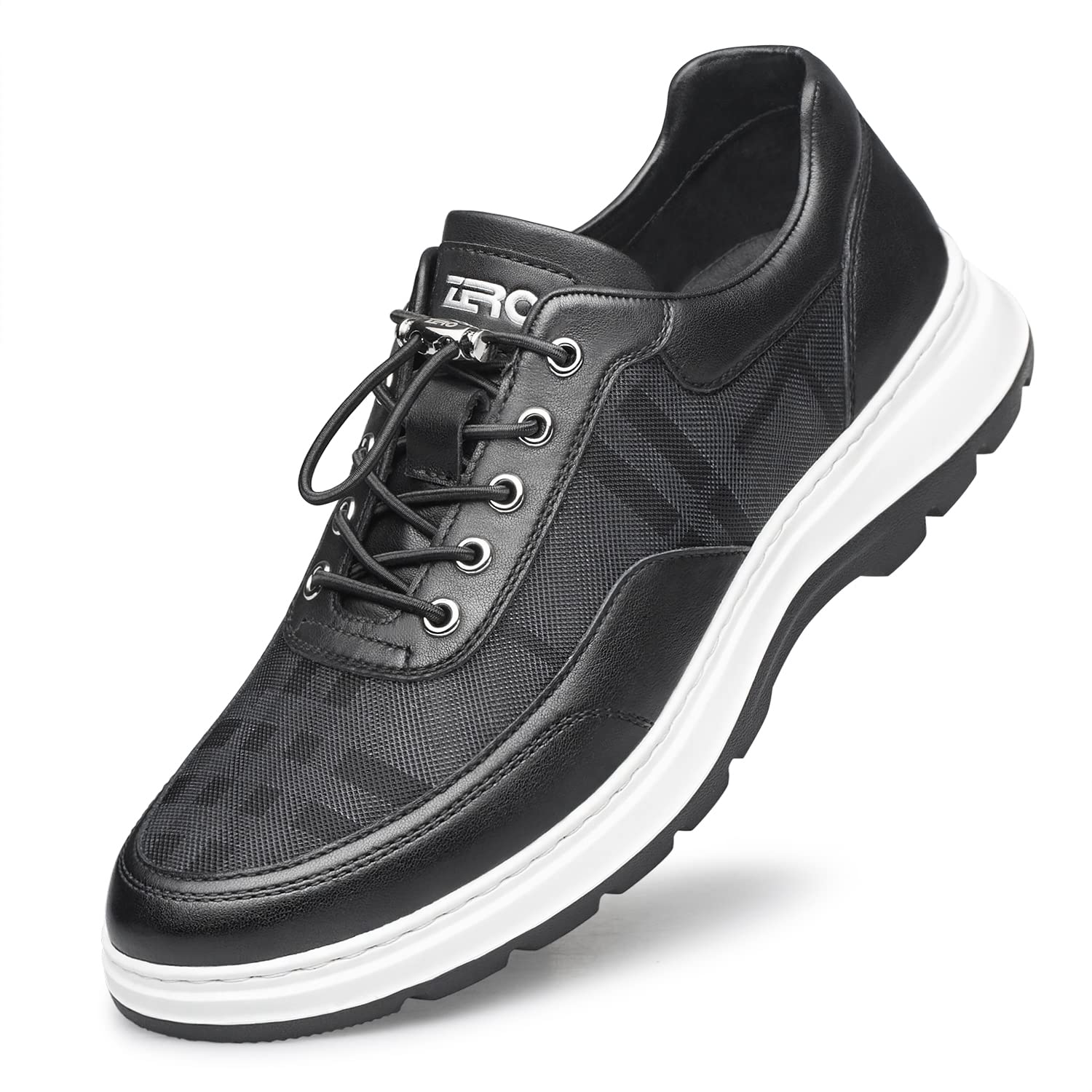 ZRO Men's Casual Sneakers - Breathable Leather Shoes for Spring 2022 | Trendy & Comfortable Walking Shoes for Work, Travel & Daily Wear