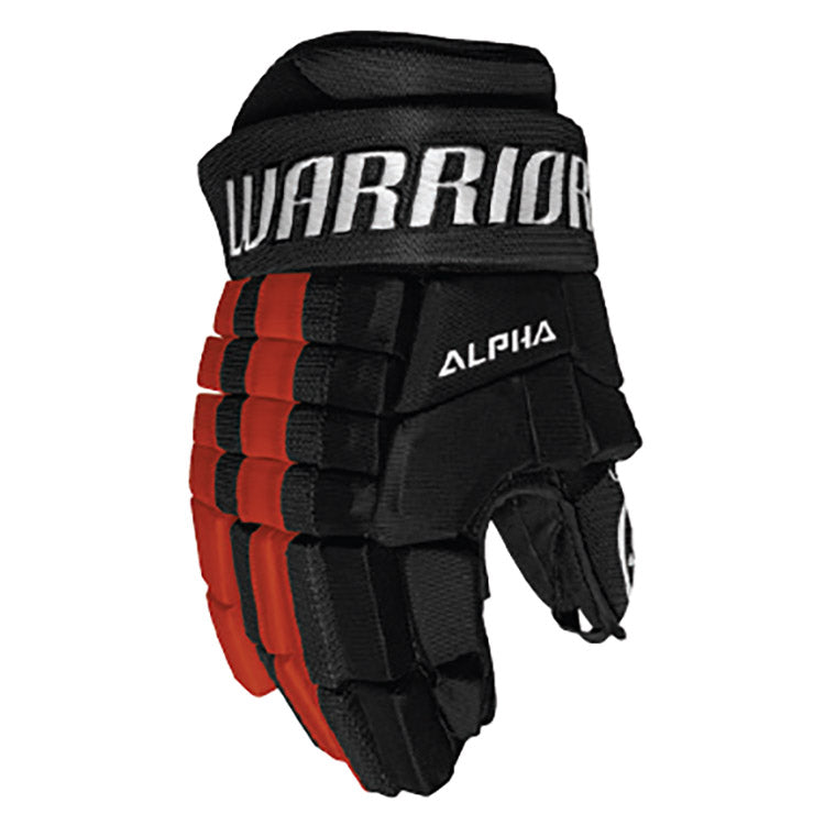 Warrior Alpha FR2 Senior Ice Hockey Gloves - Protective Hockey Gear for Men & Women - Perfect for Ice Skating, Hockey Games & Winter Sports Training