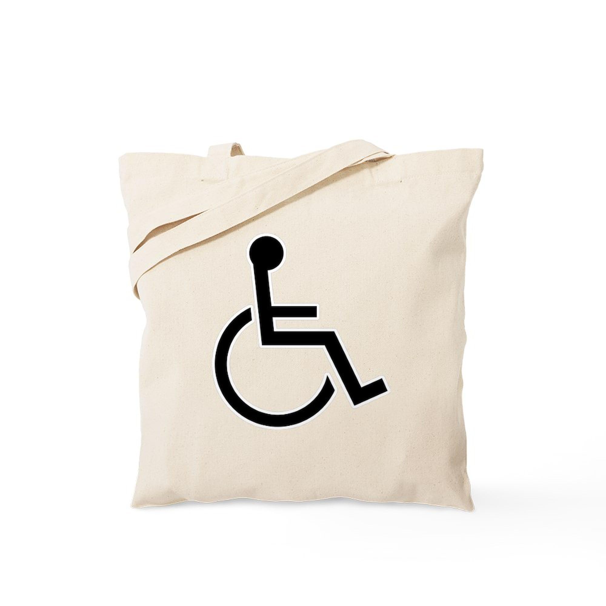 Wheel Chair Tote Bag - Natural Canvas Reusable Shopping Bag for Disabled Accessories | Perfect for Groceries, Medical Supplies & Everyday Essentials
