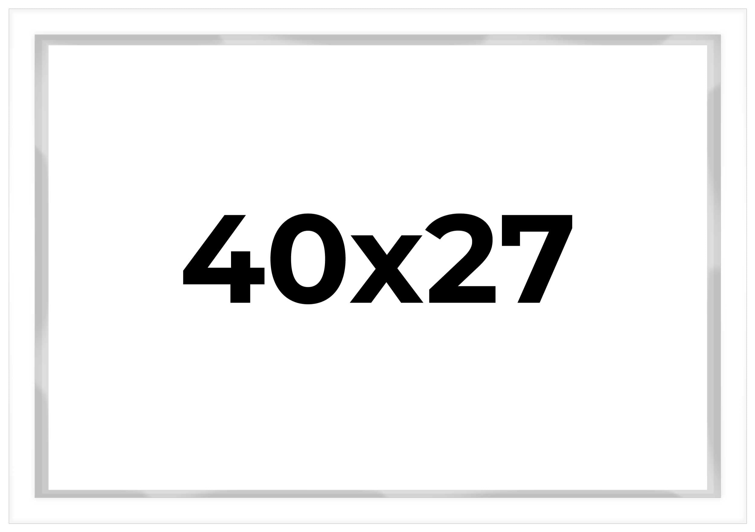 40x27 Inch White Shadow Box Display Frame - 1 Inch Deep, 1.5 Inch Wide Moulding with Shatter-Resistant Acrylic Plexiglass - Acid-Free Foamboard Backing & Hanging Hardware Included - Perfect for Memorabilia, Artwork, and Keepsake Display