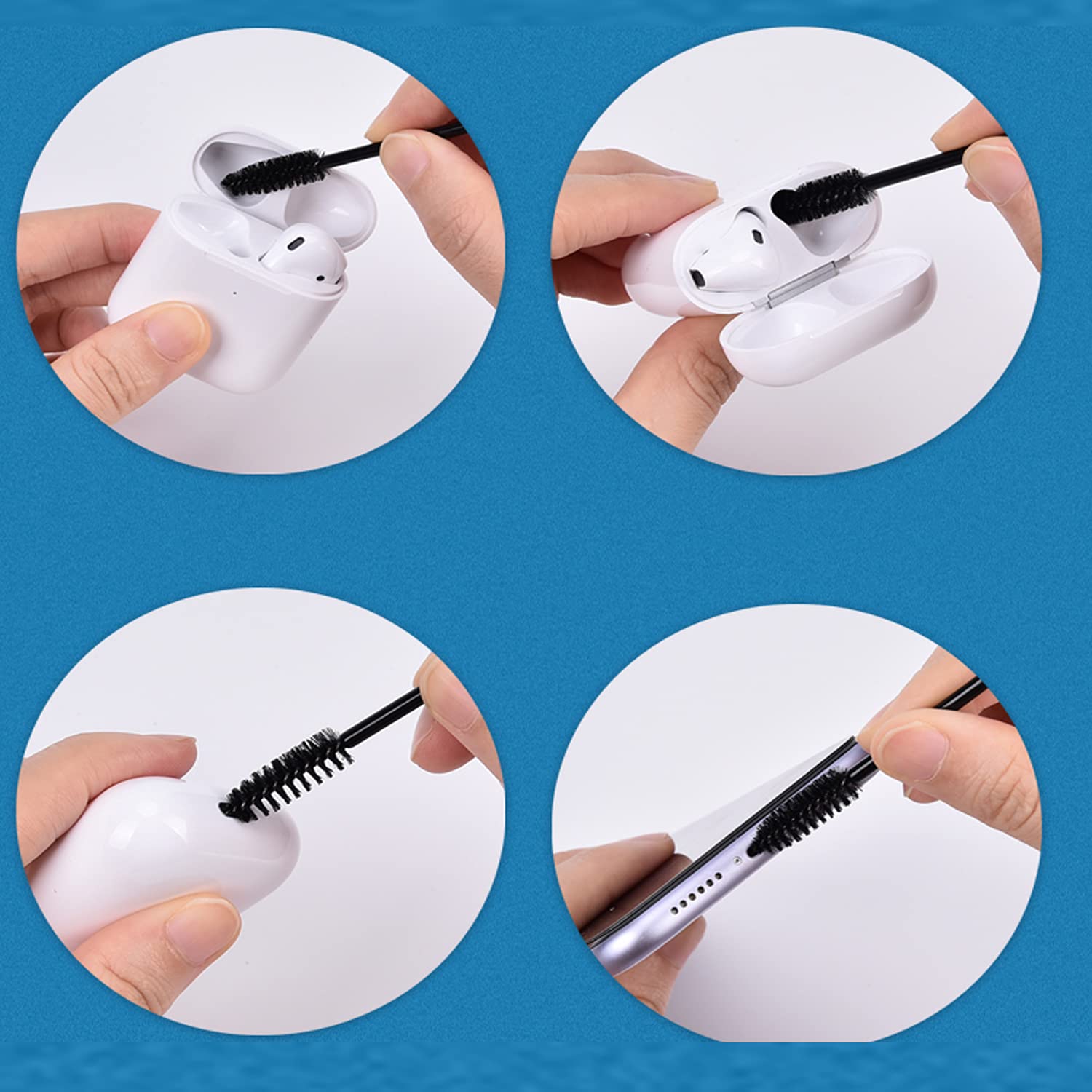 108pcs iPhone Cleaning Kit - AirPods Cleaner, Charger Port & Speaker Cleaning Tools for iPhone, AirPods, Cameras, Keyboards & Headphones | Perfect for Home, Office & Travel Use