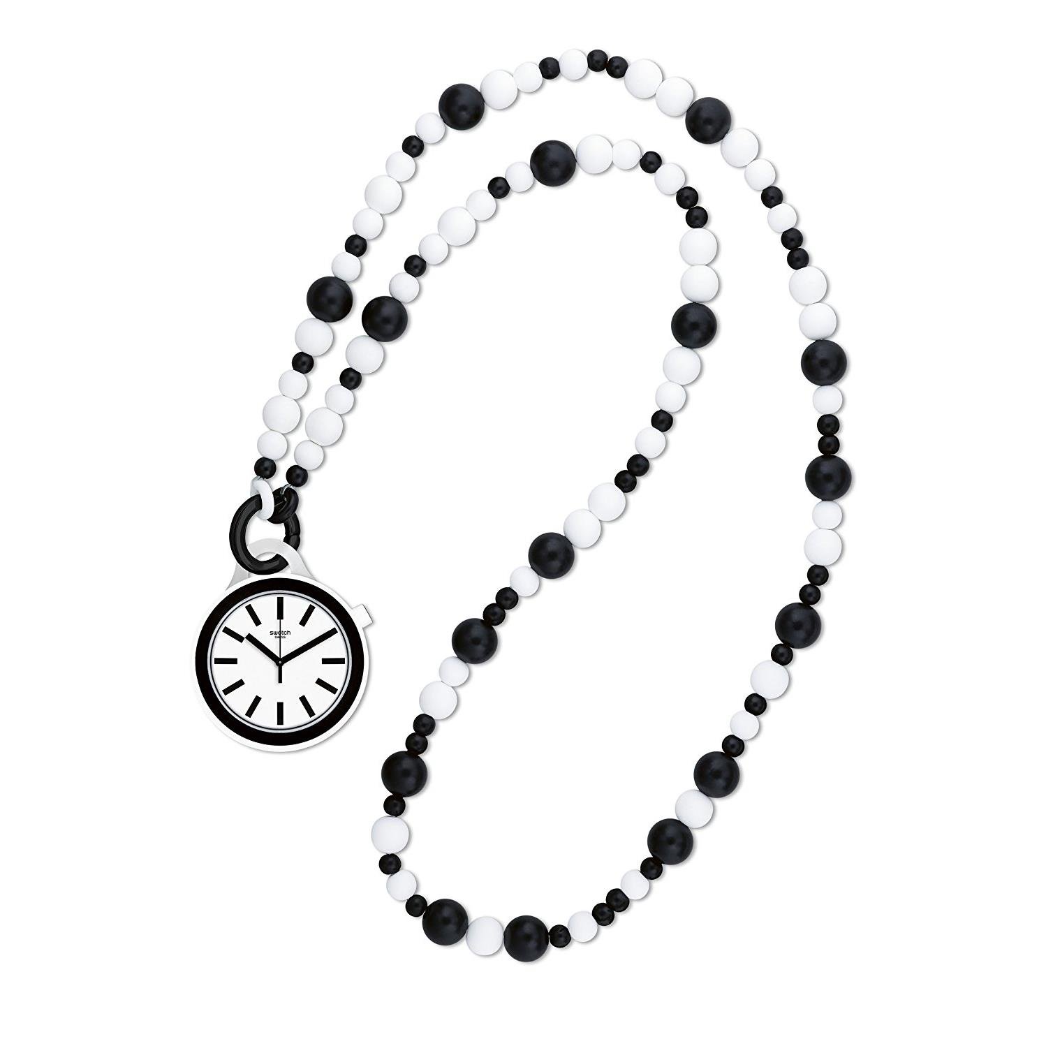 Swatch POPMOVING Ladies Necklace Watch PNW100N - Stylish & Elegant Women's Fashion Accessory for Everyday Wear, Office, and Special Occasions