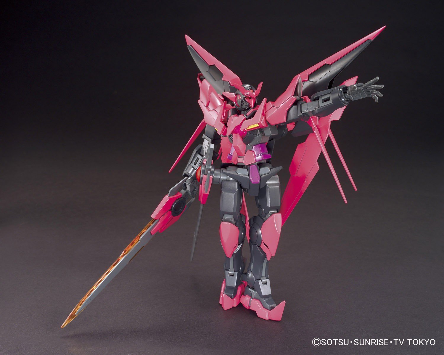 Bandai HGBF 1/144 Gundam Exia Dark Matter Model Kit - High Grade Build Fighters Action Figure for Collectors & Gundam Enthusiasts - Perfect for Display, Custom Painting & Anime Battles