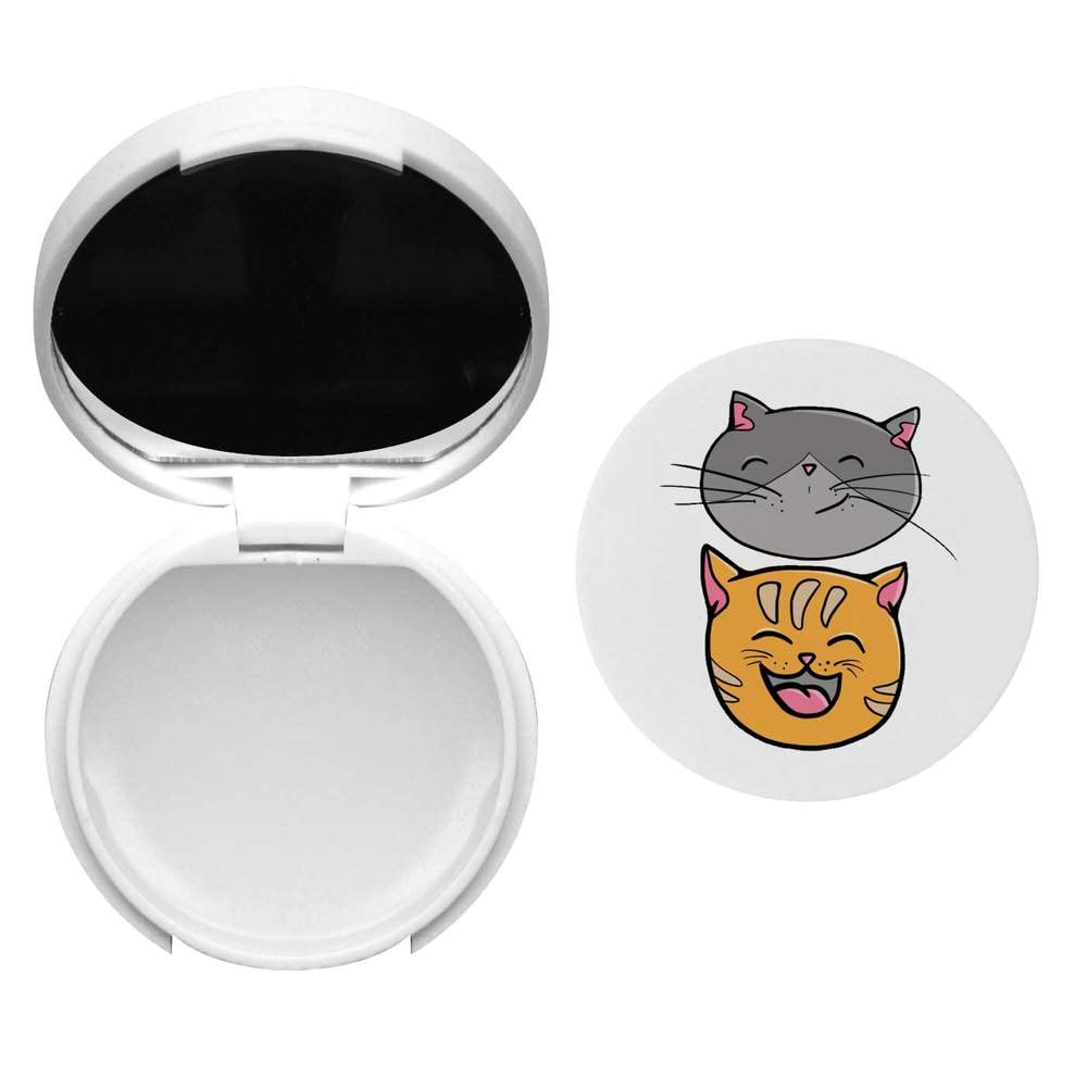 Two Kitties Moisturizing Lip Balm with Mirror - Hydrating & Glossy Lip Care for Dry Lips (BM00024327) - Perfect for Daily Use, Travel, and On-the-Go Touch Ups
