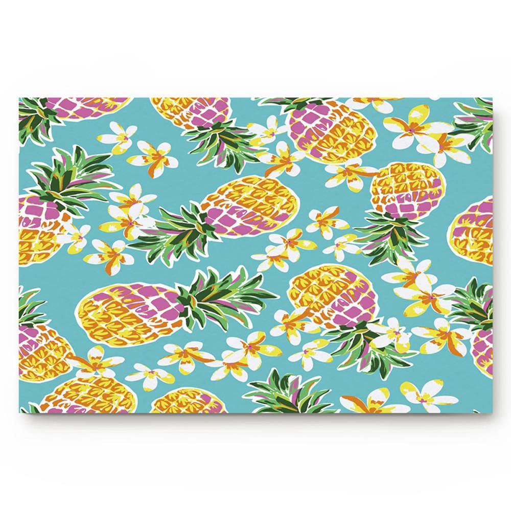 **Non-Slip Yellow Pineapple Fruit Flower Doormat - 40x60 cm Modern Home Decor for Kitchen, Bathroom, Living Room & Bedroom - Perfect Gift for Housewarming & Home Decor**    *(Use Scenes: Adds a tropical touch to your entryway, kitchen, or bathroom while providing safety with its non-slip backing. Ideal for gifting during housewarming parties or as a cheerful home accent.)*