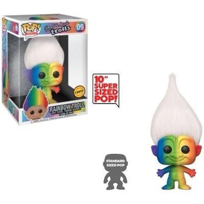 Good Luck Trolls Rainbow Troll Doll 10 Inch Collectible Chase Edition #09 - Perfect for Kids' Birthday Gifts, Party Favors, and Trolls Themed Collections