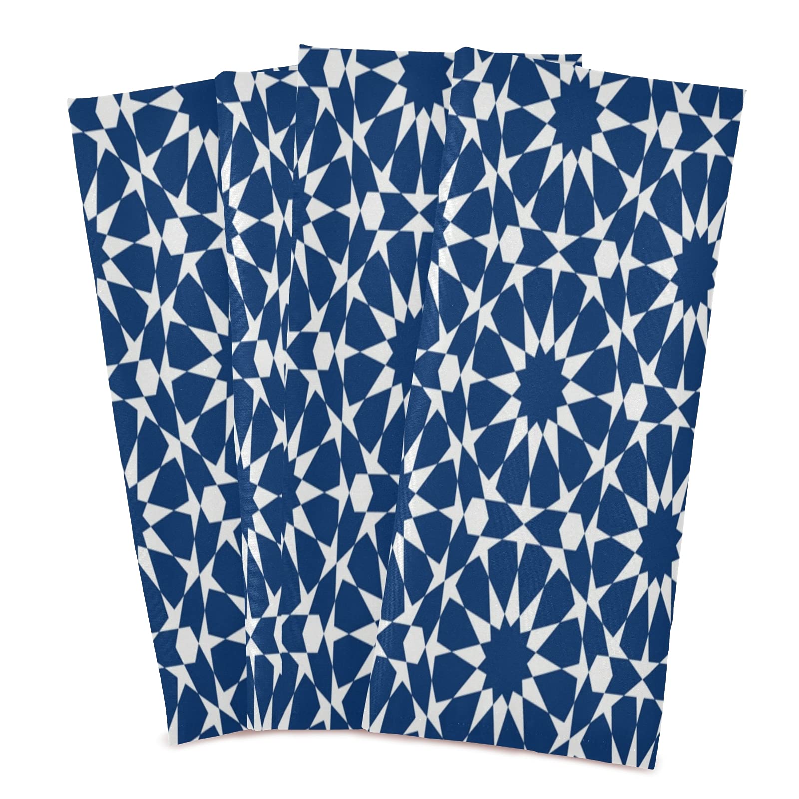 ALAZA Moroccan Style Kitchen Towels Set of 6 - Super Absorbent Dish Towels, Soft Wash Cloths for Drying Dishes & Cleaning - 28x18 Inch Home Decor Kitchen Accessories - Perfect for Cooking, Baking & Holiday Gift Giving