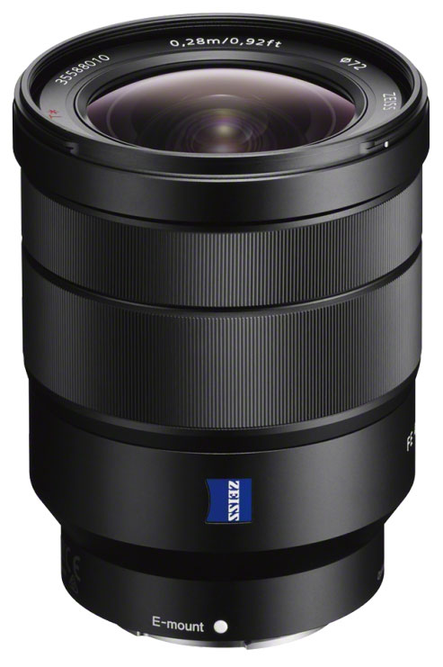 Open Box Sony 16-35mm F/4 FE ZA OSS Vario-Tessar T* Lens for Sony E-Mount - Professional Wide-Angle Zoom for Landscape & Travel Photography