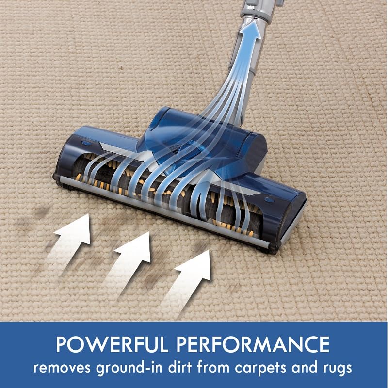 Kenmore Lightweight HEPA Canister Vacuum Cleaner for Pet Hair - Blue | 5 Variable Suction Modes, Retractable Cord & Pet Brush Attachment | Ideal for Hardwood Floors, Carpets & Pet Owners