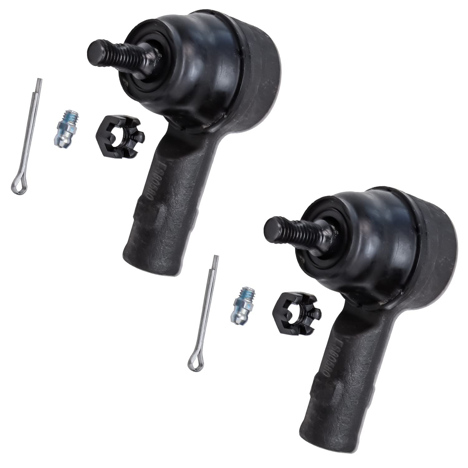 Detroit Axle - 4pc Front End Control Arms Kit for Ford Focus 2006-2007 | 2 Lower Control Arms with Ball Joint & 2 Outer Tie Rod Ends | Replacement Suspension Parts for Smoother Ride & Better Handling