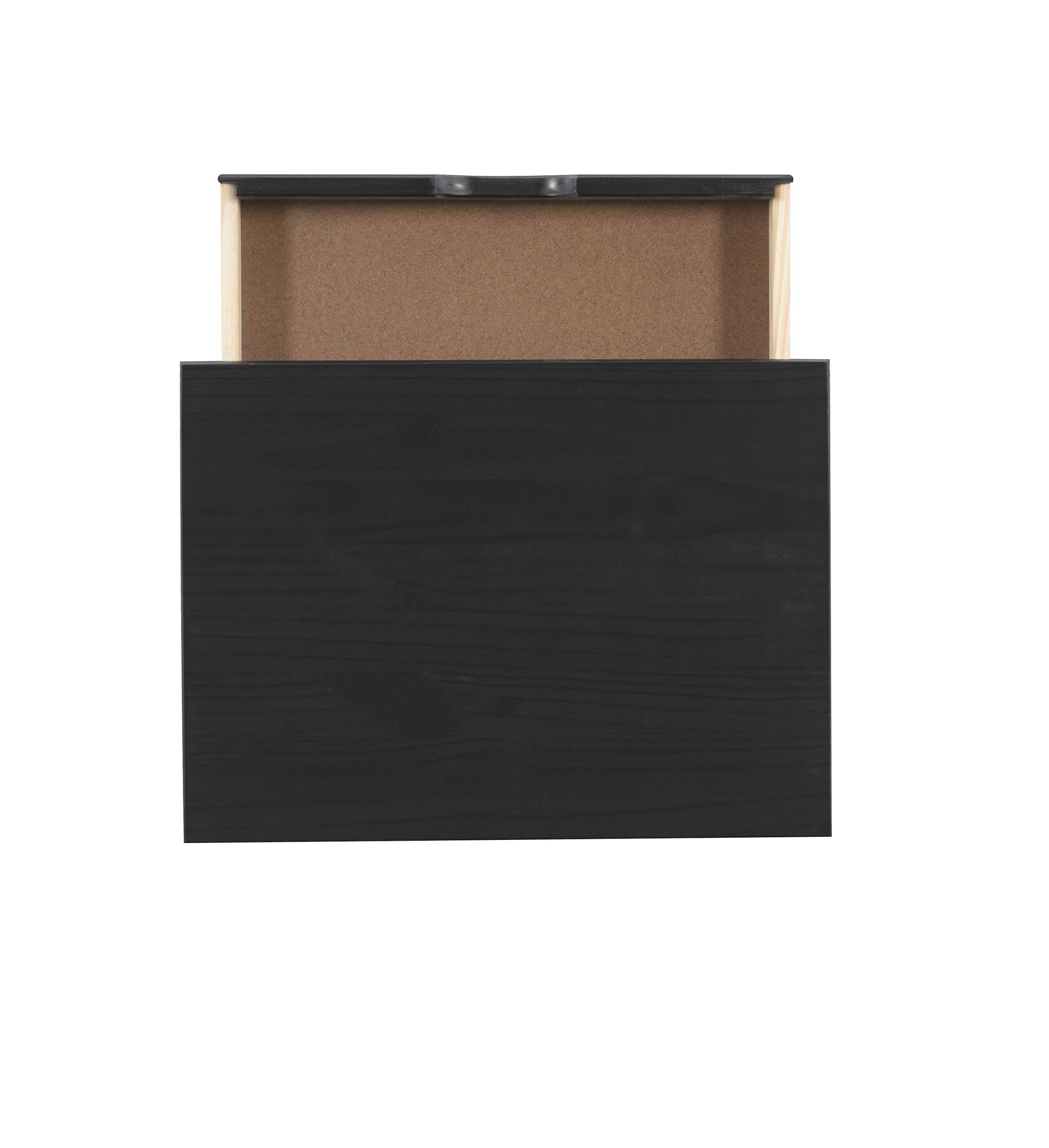 Linon Corinne Black 6-Drawer Wide Rolling Storage Cart - Perfect for Home, Office, and Craft Room Organization