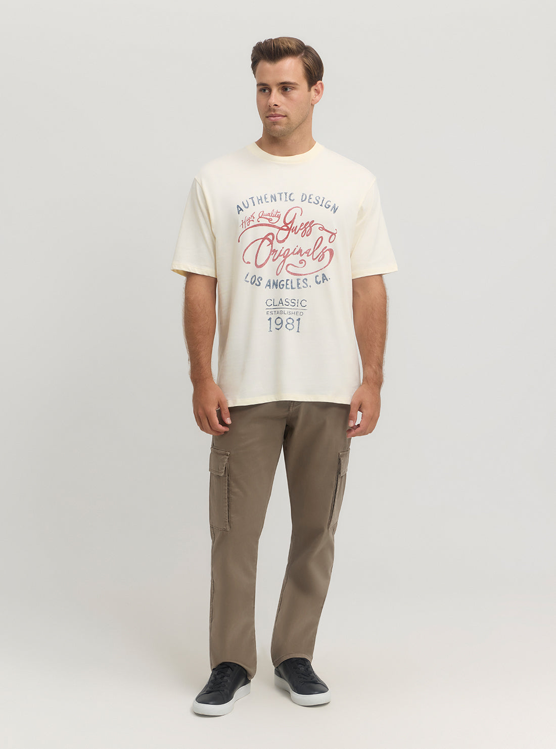 Guess Originals Vintage Graphic Tee - Retro Cotton T-Shirt for Men & Women - Casual Streetwear for Everyday Wear, Concerts & Date Nights