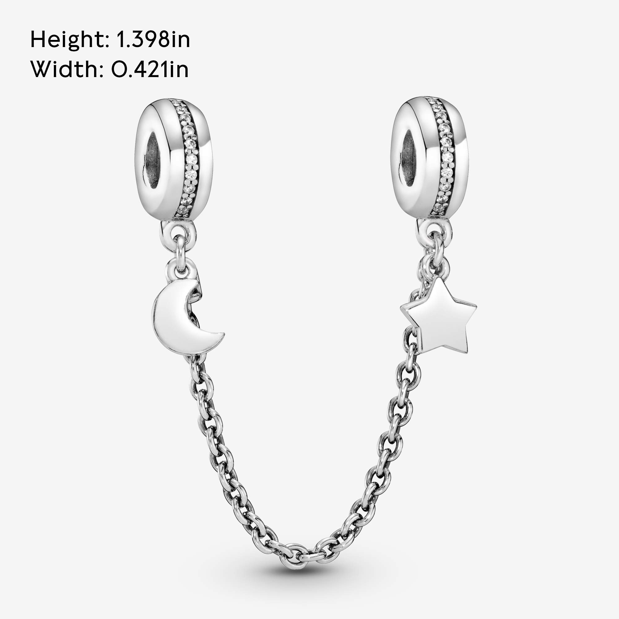 PANDORA Personal Galaxy Necklace with Clear CZ Stones - Elegant Zodiac Jewelry for Women | Perfect for Birthdays, Anniversaries & Everyday Wear