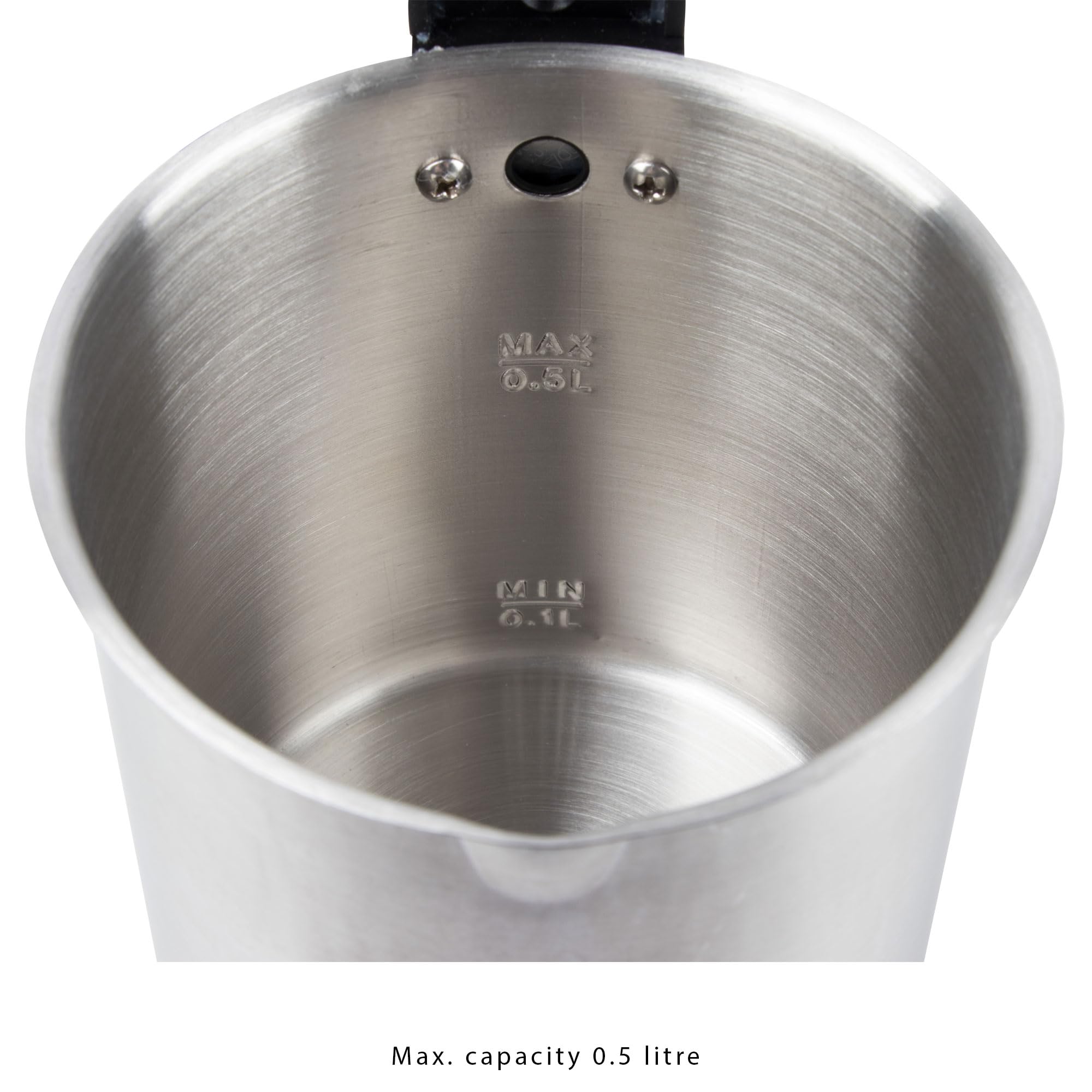 Bomann® WKR 1162 CB Compact 0.5L Travel Electric Kettle with Concealed Heating Element & 2 Cups - Stainless Steel Mini Kettle for Office, Dorm, Camping & Hotel Use