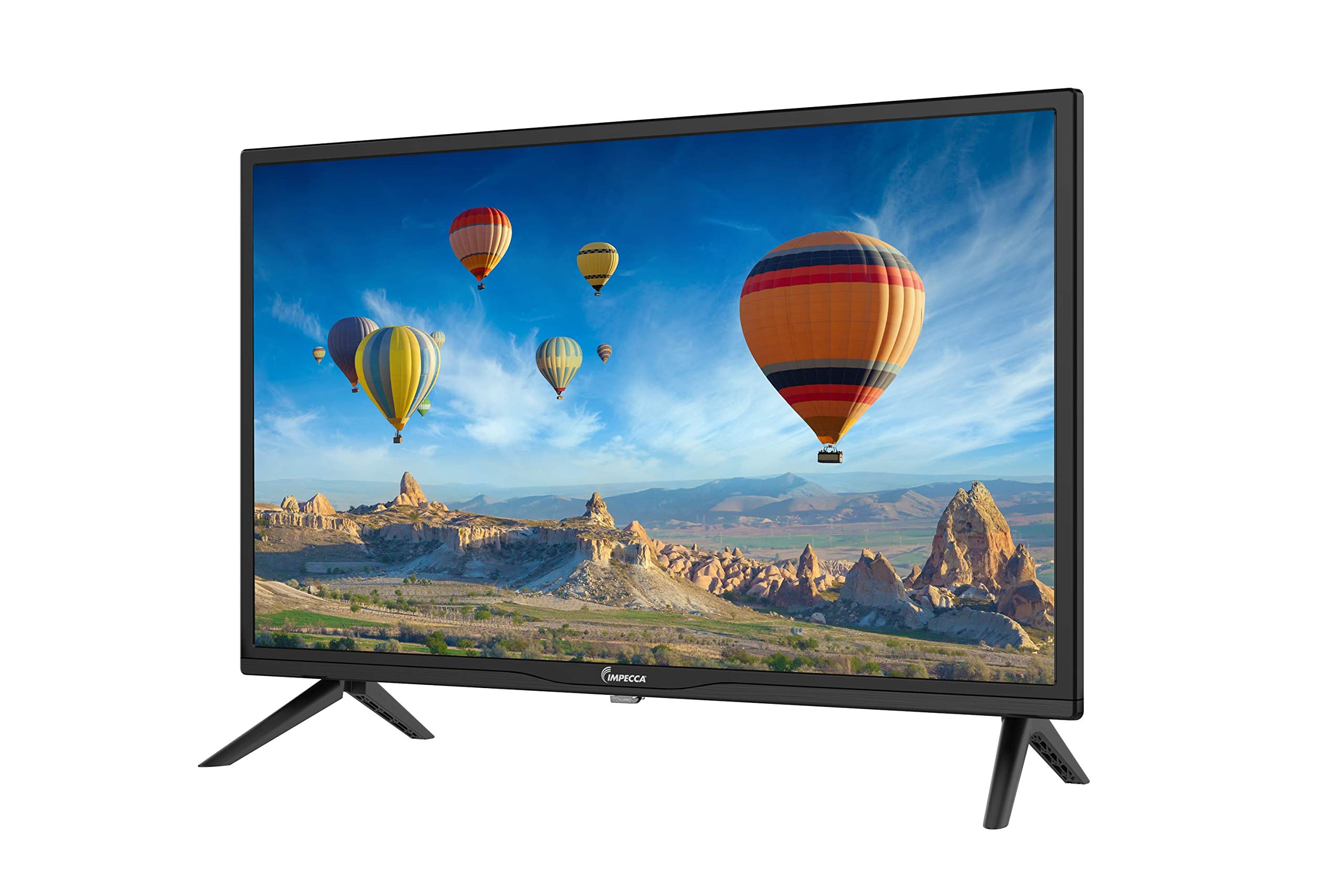 Impecca 24 Inch LED HD TV Monitor TL2400H - Energy Star Certified, Slim Design 720p, Built-in Speakers, HDMI & USB Ports, Remote Included, Wall Mountable - Ideal for Bedrooms, Kitchens, and Small Spaces