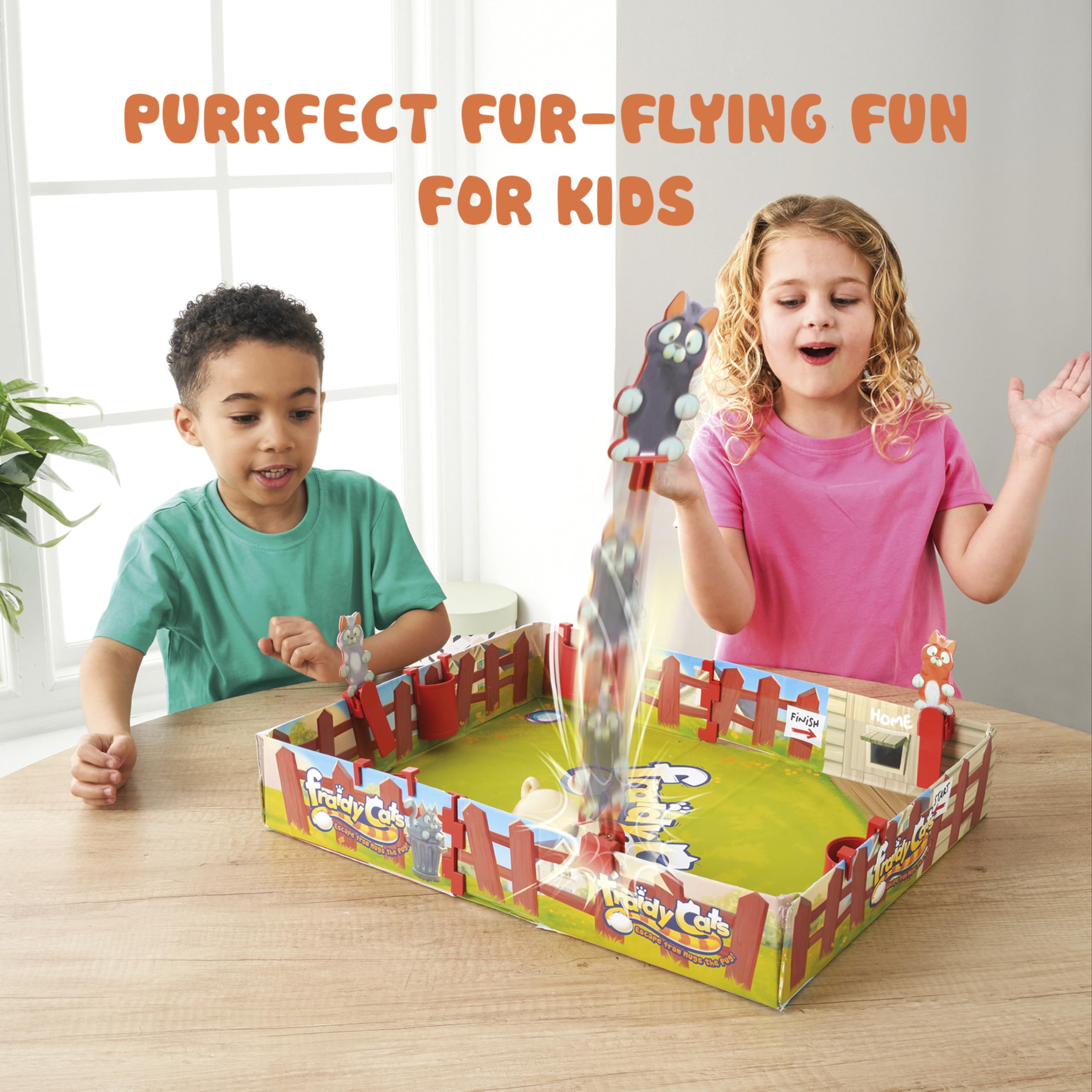 Fraidy Cats Interactive Board Game for Kids & Families - Fun Multiplayer Game for Ages 5+, Perfect for Family Game Night, Preschool Learning & Group Play - Great Gift for Kids Birthday Parties & Indoor Activities