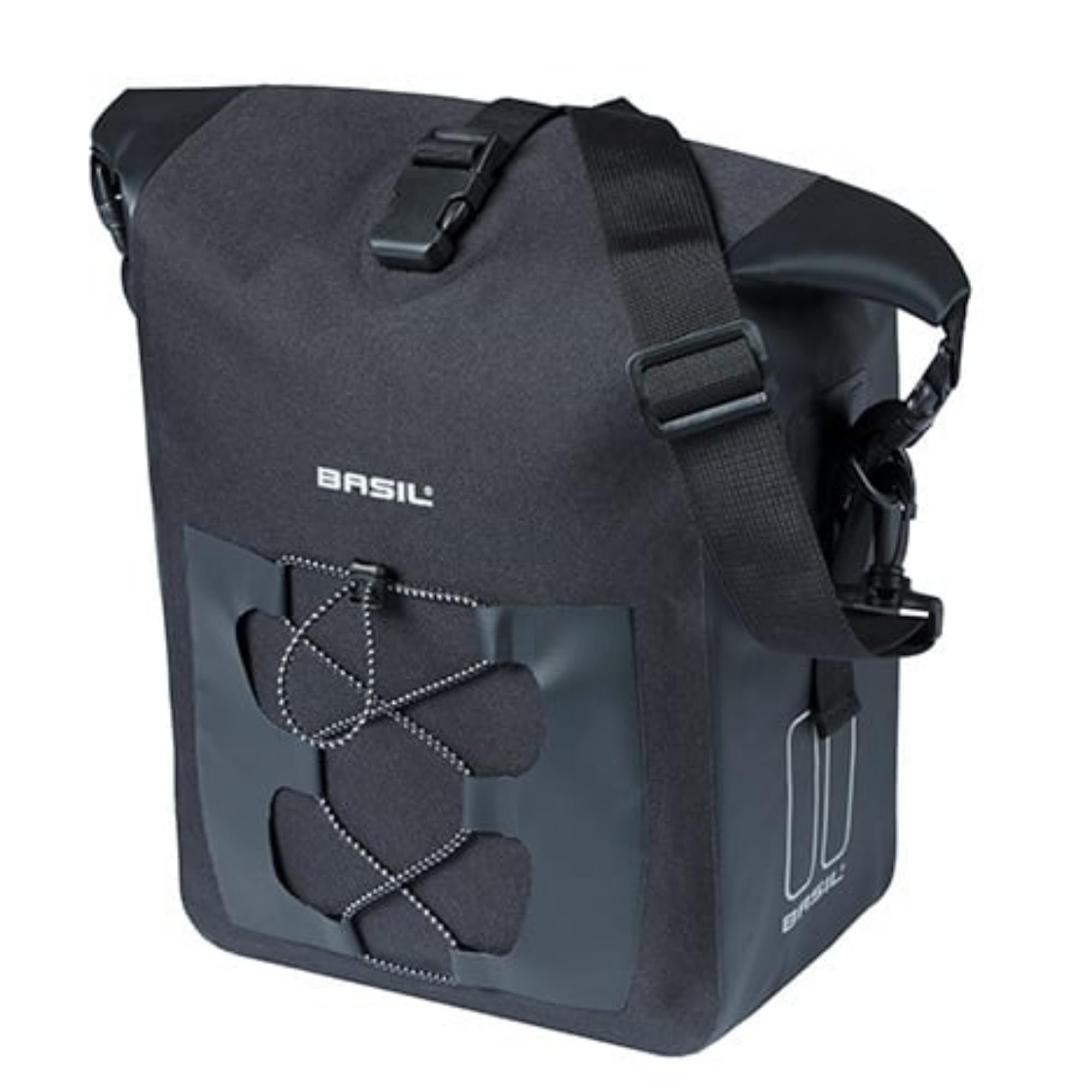 Basil Bloom Field Shopper Bicycle Bag - Waterproof Bike Basket Bag for Commuting & Shopping (Sky Blue) | Perfect for Urban Cycling, Grocery Trips & Farmers Market Visits