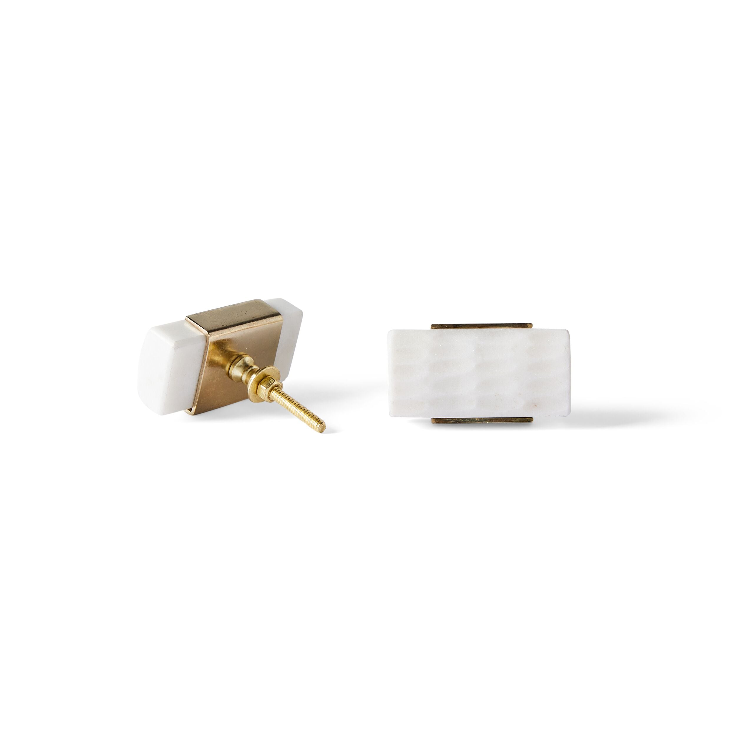 Ara Pressed Rectangle Cabinet Knob with Trim - 5.8cm (2.28 Inch) Modern Hardware for Kitchen, Bathroom & Furniture - Durable & Stylish Upgrade for Drawers & Cabinets