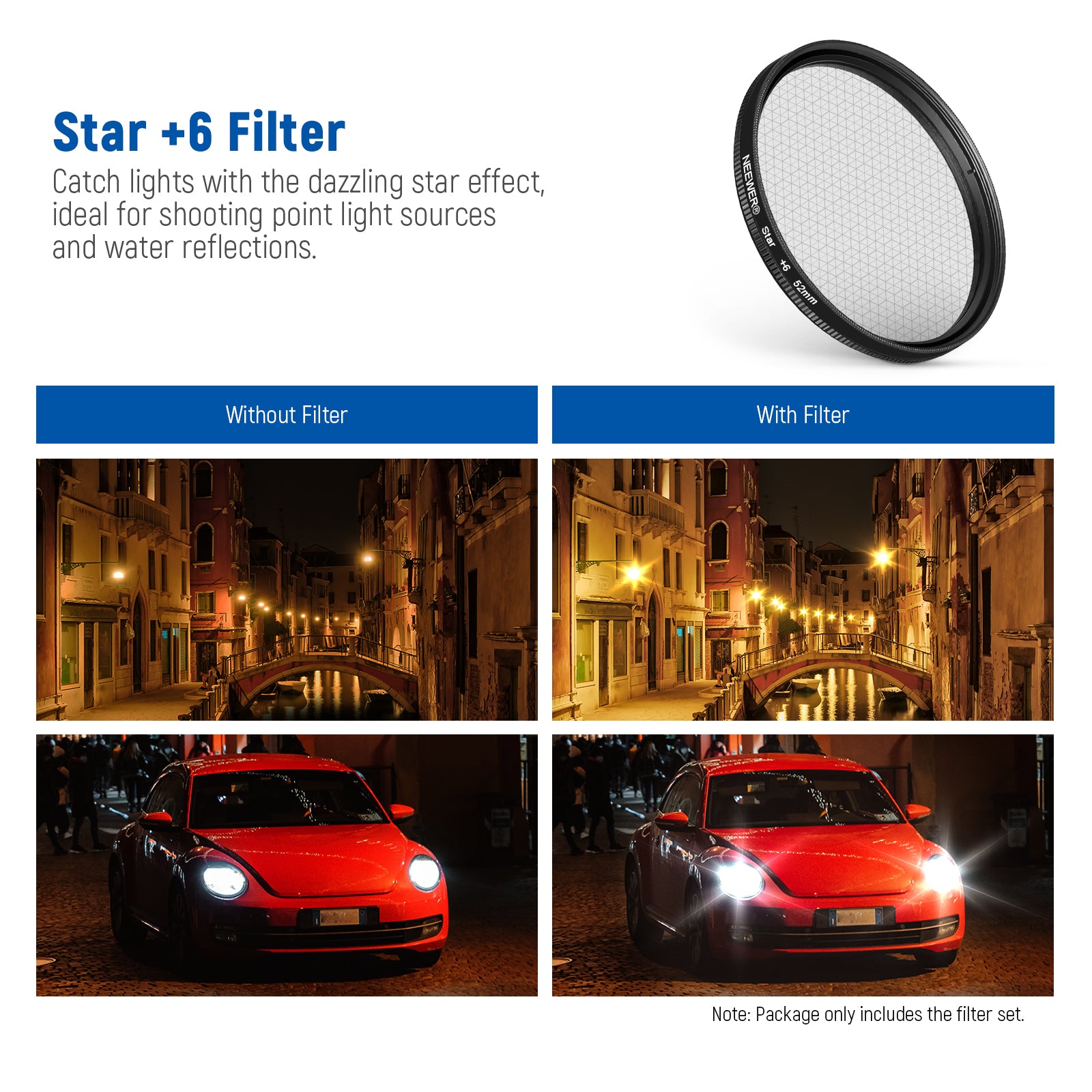 NEEWER Clip-On Camera Lens Filters Kit for iPhone, Android Smartphones & DSLR Cameras - Enhance Photos & Videos for Social Media, Vlogging, and Professional Photography